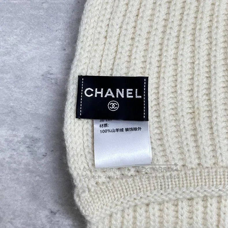 Chanel Chanel Sequined letter cashmere scarf Size ONE SIZE - 6 Thumbnail