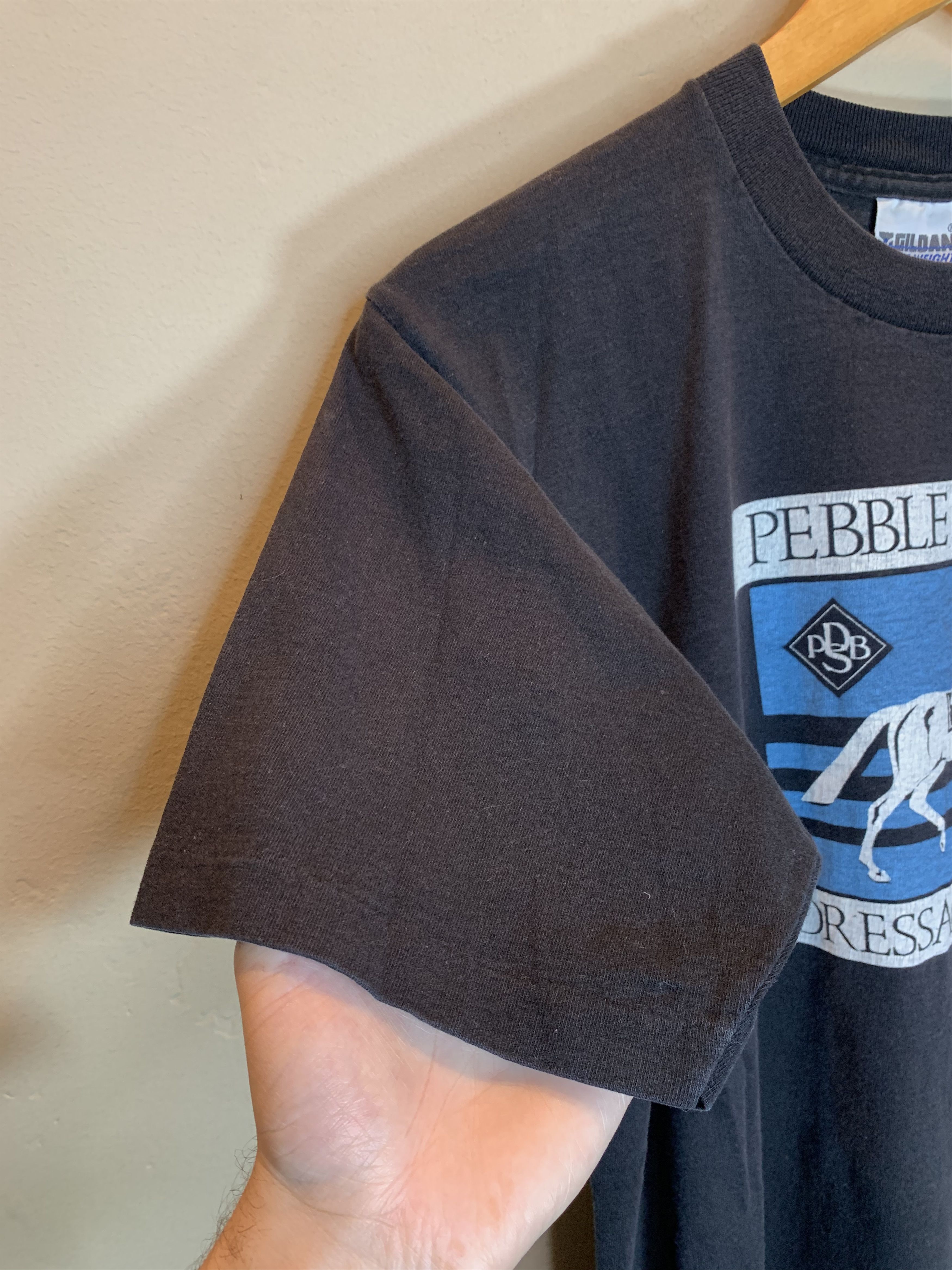 Vintage *RARE* Vintage Pebble Beach Dressage Show Horse Art T-Shirt Size US M / EU 48-50 / 2 - 3 Thumbnail