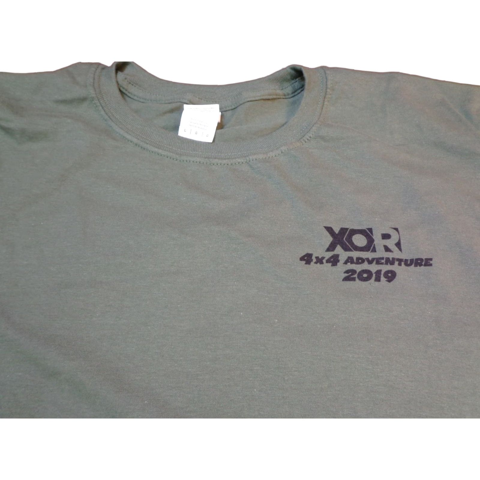Gildan Country Roads 2019 4x4 Off Road Park Jeep ATV Trails T Shirt Army Green Large Men Gildan Graphic Tee Size US L / EU 52-54 / 3 - 1 Thumbnail