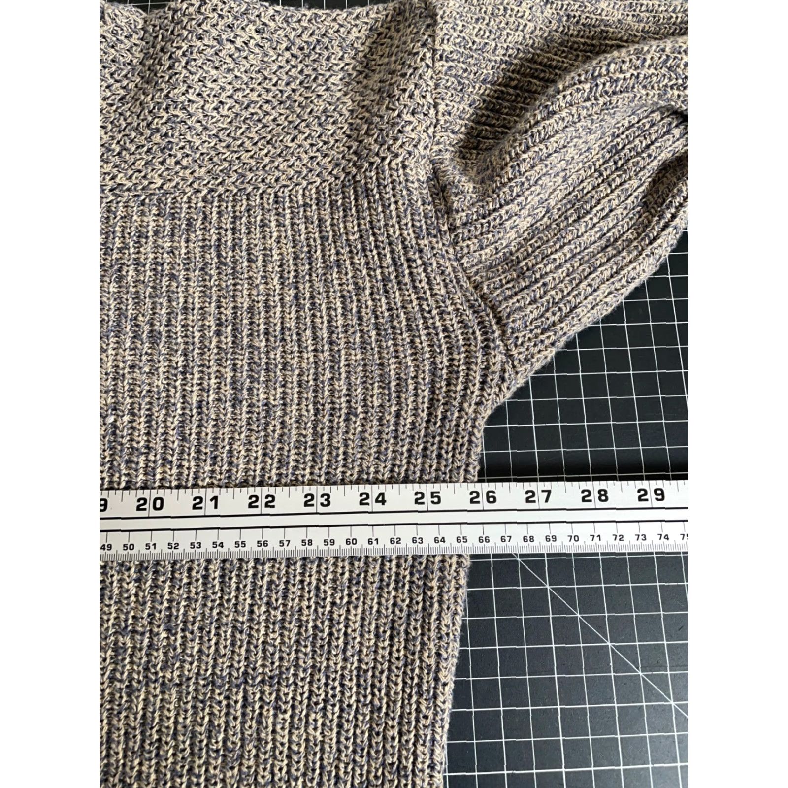Vintage VINTAGE Old Glory Sweater Shirt Adult Large Brown Marled 100% Cotton Henley 90s Retro Hipster Mens Size US L / EU 52-54 / 3 - 5 Thumbnail
