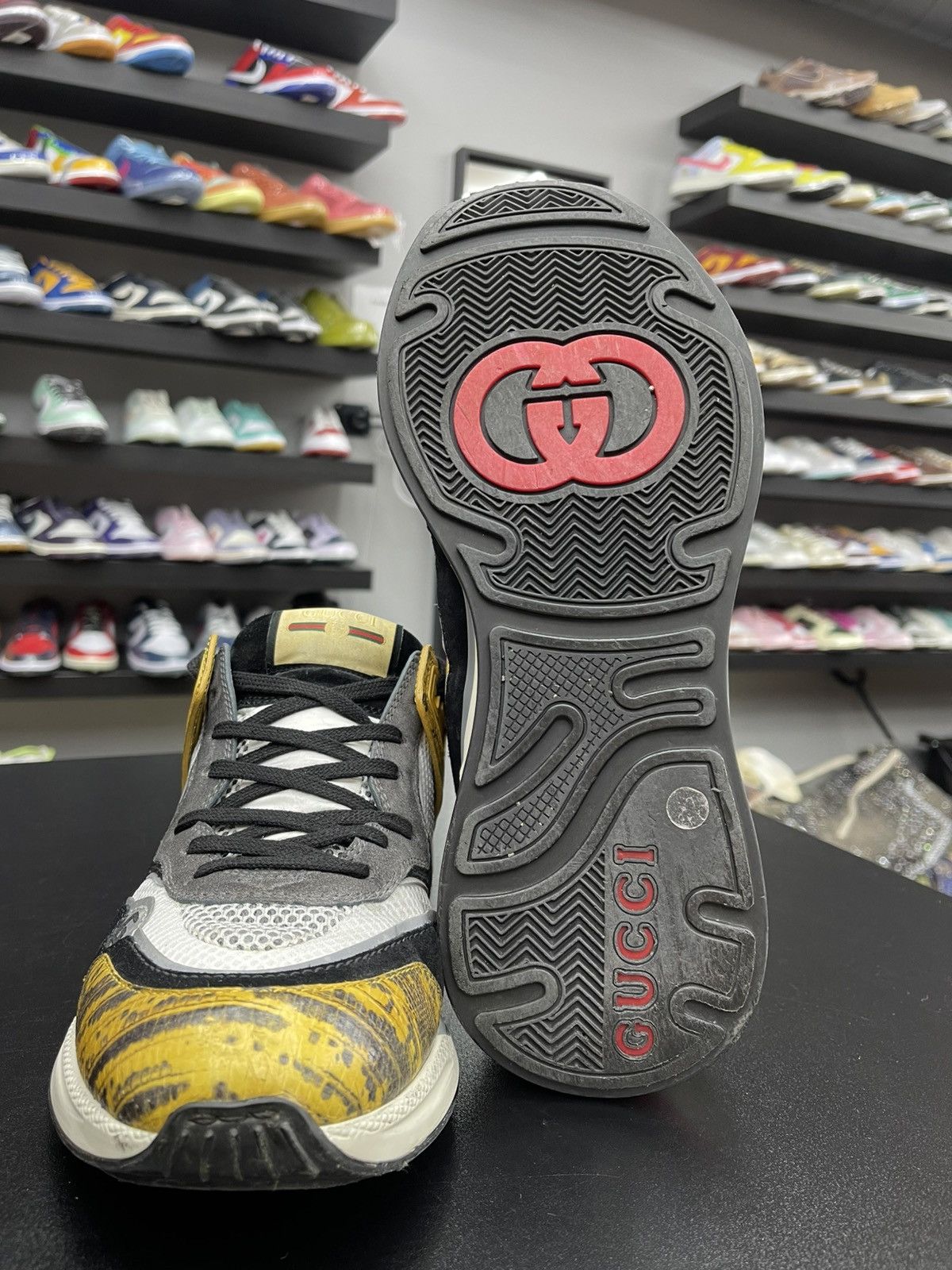 Gucci Size 8.5US/8G - Gucci Ultrapace Yellow Tejus Printed Size US 8.5 / EU 41-42 - 9 Thumbnail