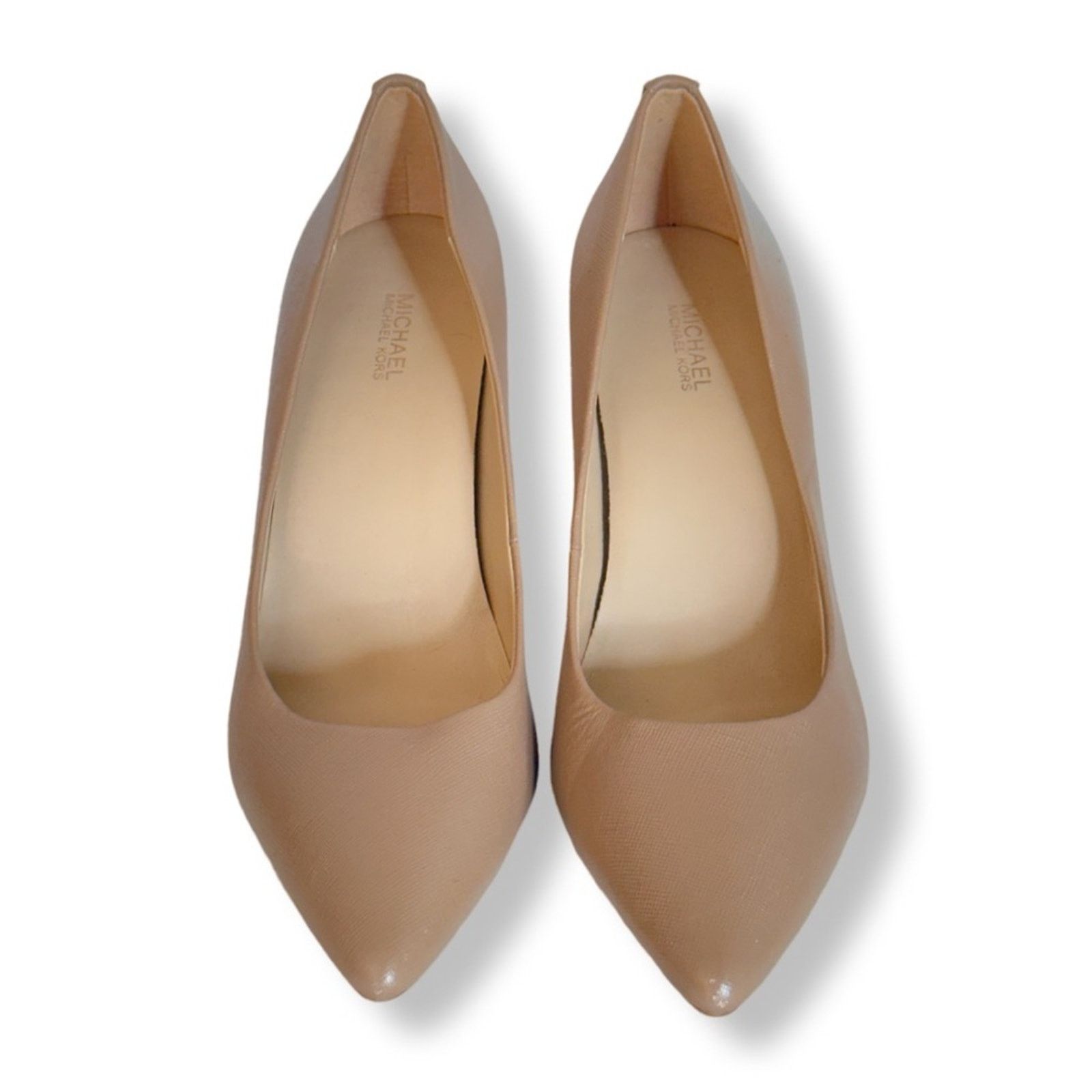 Michael Kors New Michael Kors Dorothy Flex Leather Pump Tan Sz 9 Size US 9 / IT 39 - 2 Thumbnail