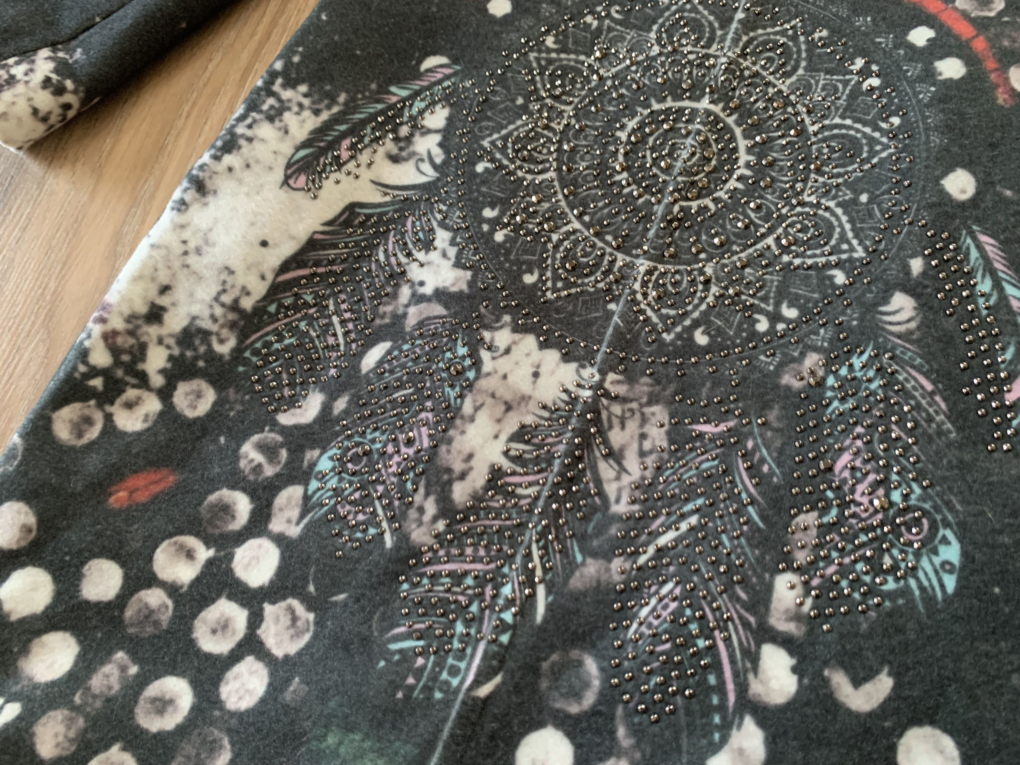 Other Y.Y. Made in Italy Wool Blend Artistic Print Coat Size XL / US 12-14 / IT 48-50 - 6 Thumbnail