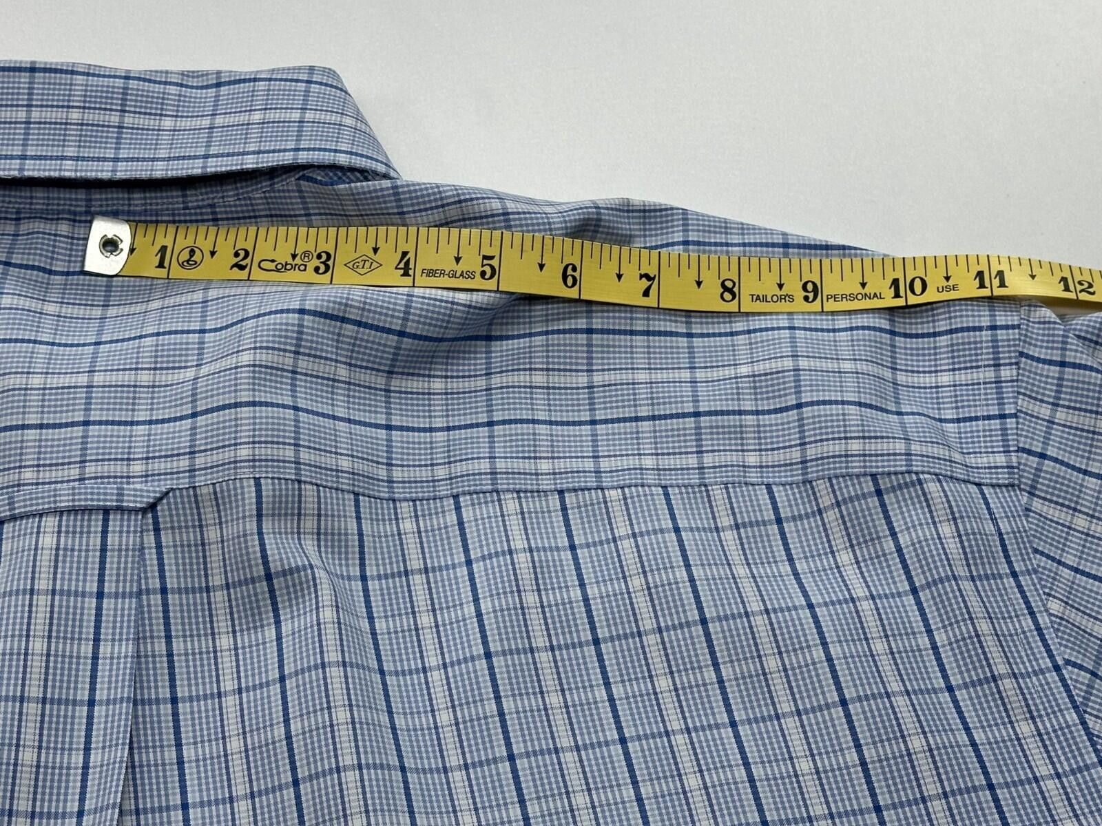 Orvis Orvis Checked 100% Cotton Oxford Button Up Blue Mens XL Size US XL / EU 56 / 4 - 5 Thumbnail