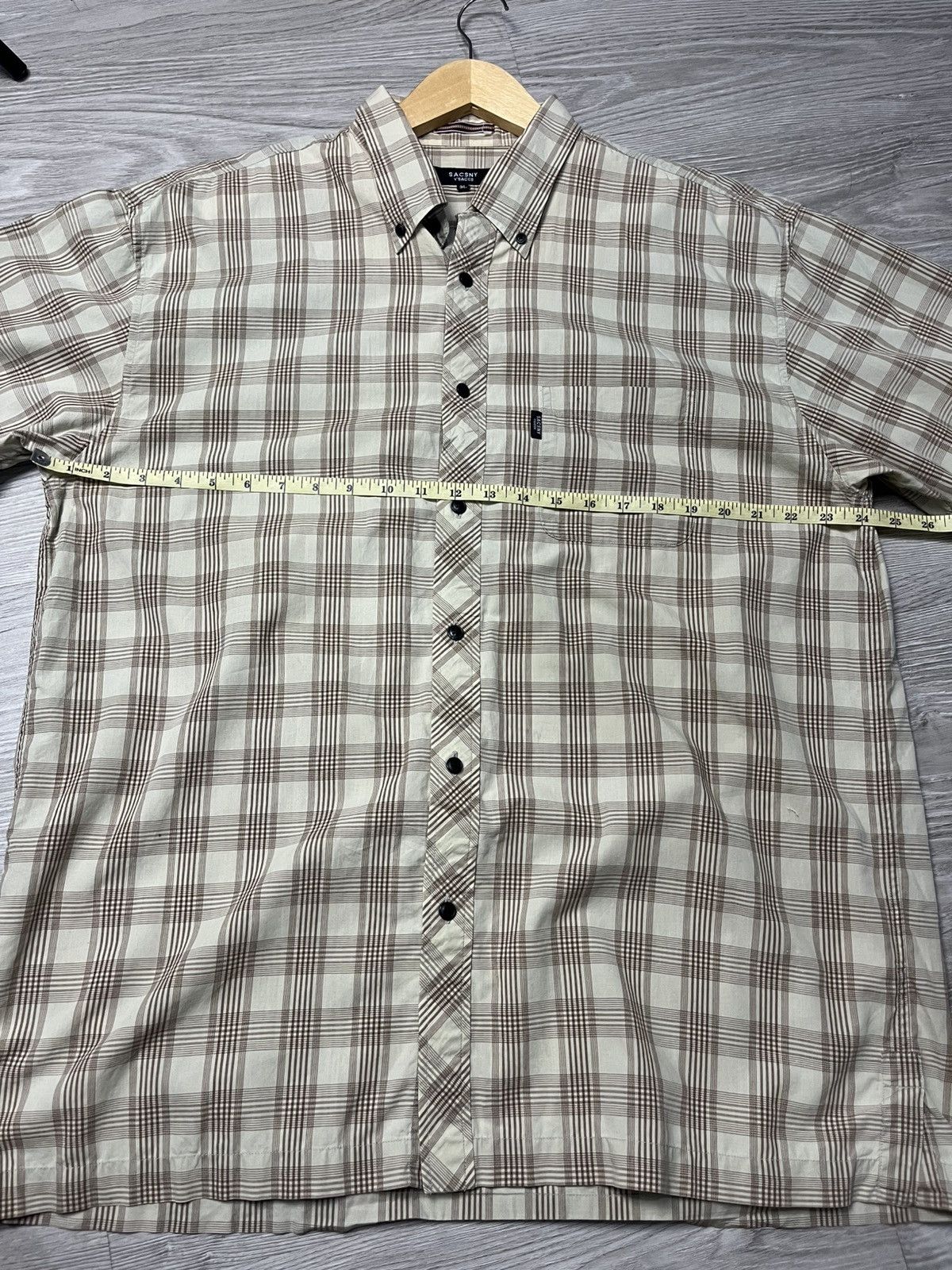Yohji Yamamoto Yohji Yamamoto Ysaccs Sacsny Plaid Work Shirt Size US XXL / EU 58 / 5 - 7 Thumbnail