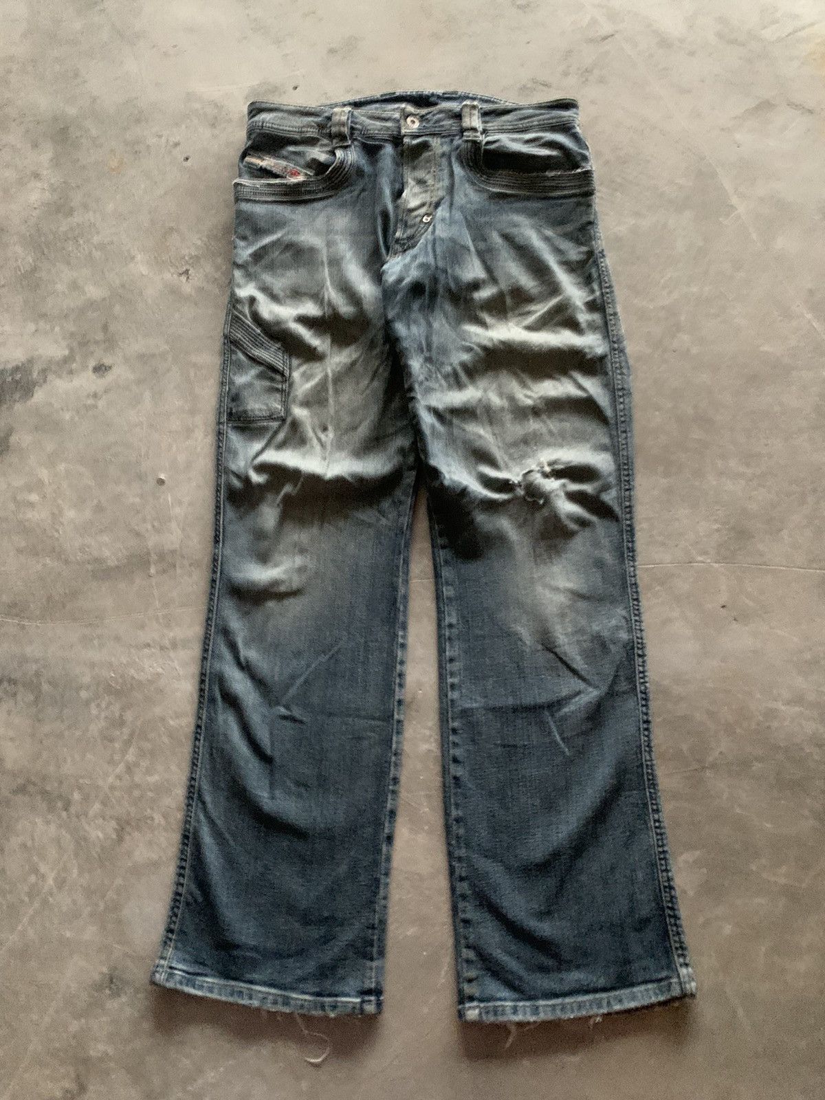 Diesel 00s diesel industry distressed designer Size US 32 / EU 48 - 1 Thumbnail