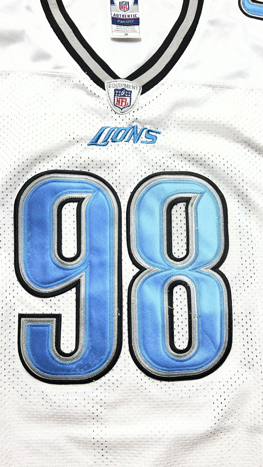 Reebok Early 00’s Detroit Lions NFL Nick Fairley reebok jersey Size US XL / EU 56 / 4 - 3 Thumbnail