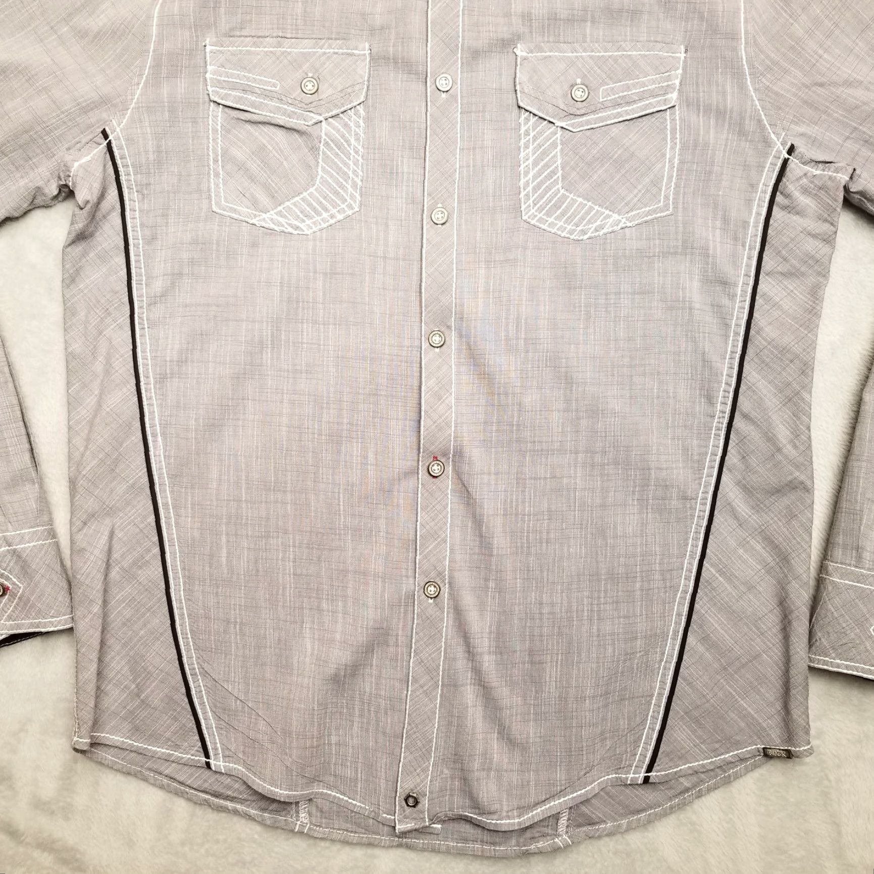 Vintage BKE Buckle Shirt Mens M Gray Athletic Cotton Blend Long Sleeve Western Shirt Mens Gray Athletic Cotton Blend Long Sleeve Western Size US M / EU 48-50 / 2 - 3 Thumbnail