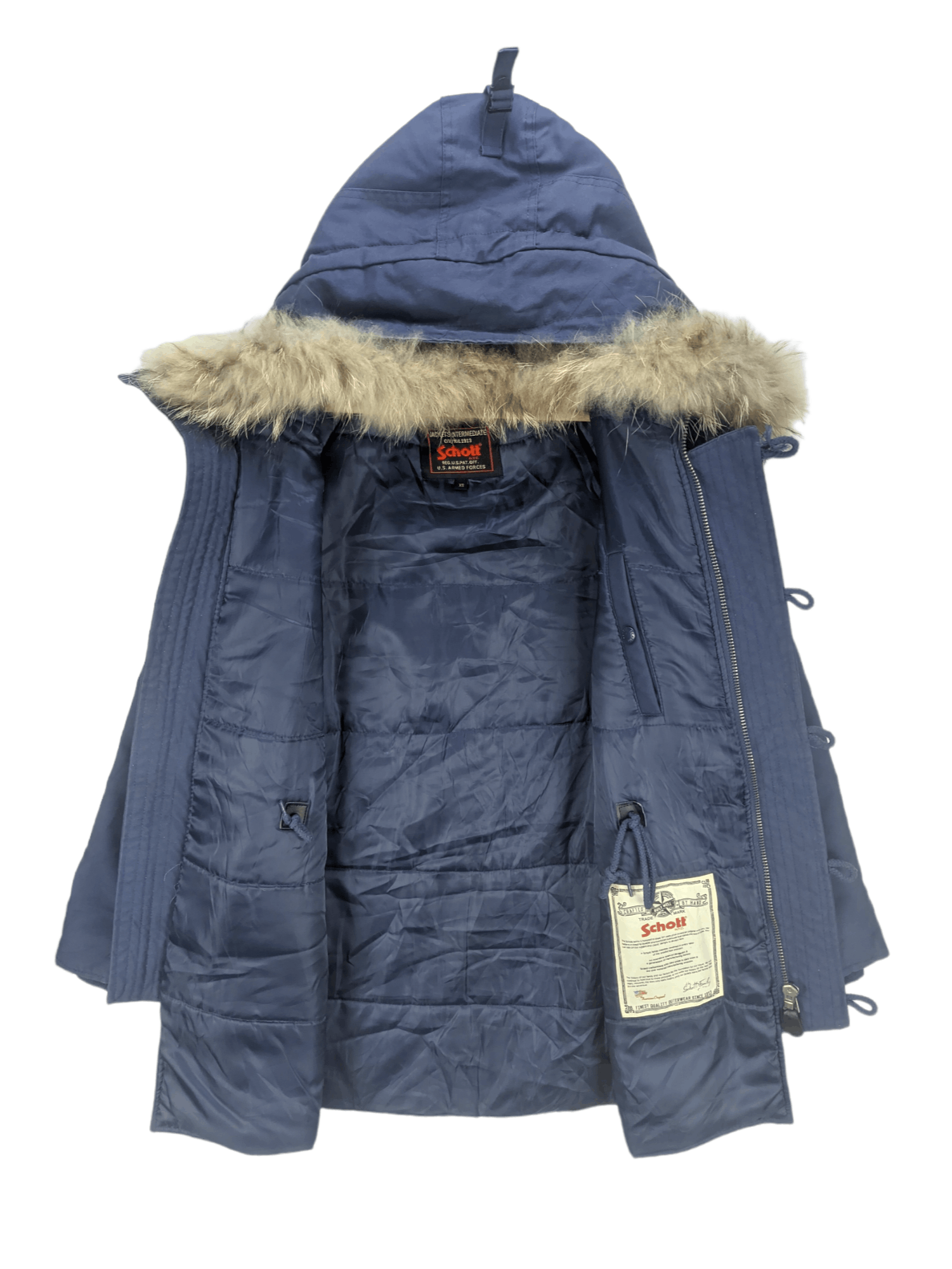 Schott Steals🔥Schott Parka Jacket U.S. Armed Forces Size US XS / EU 42 / 0 - 6 Thumbnail