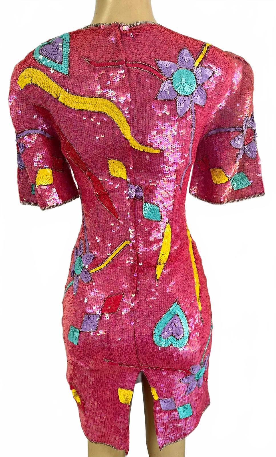 Other Sequin Dress Pink size 10 Size L / US 10 / IT 46 - 2 Thumbnail