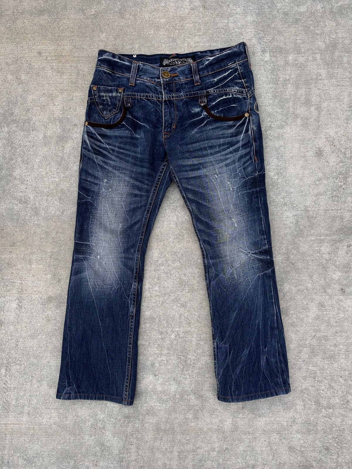 Ed Hardy × Japanese Brand × Vintage Rare red pepper jeans