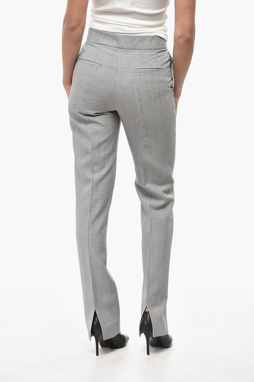 Jil Sander og1mm1225 Low Rise Virgin Wool Pant in Grey Size 28" / US 6 / IT 42 - 2 Thumbnail