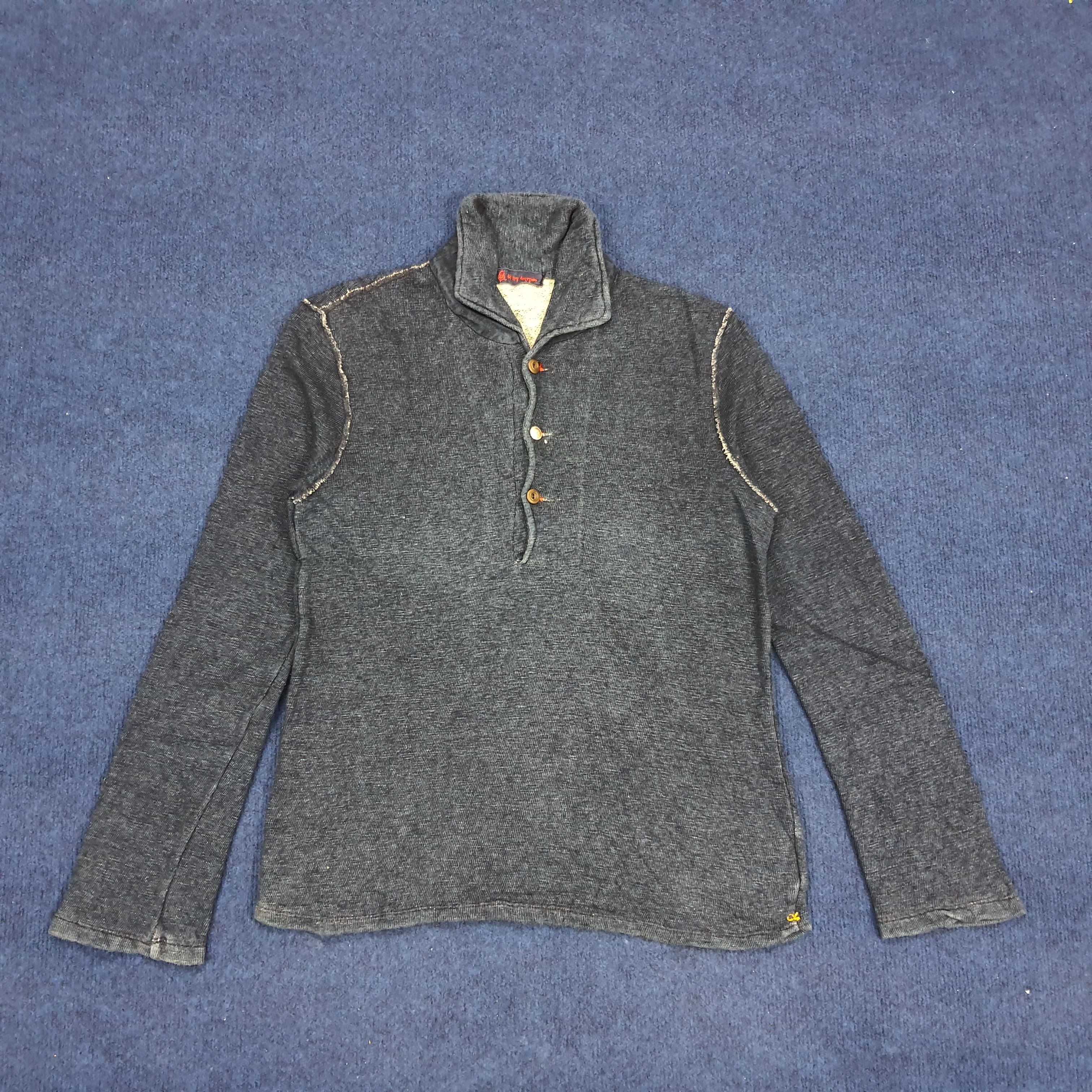 Vintage 45 Japanese Brand Long Sleeve Polo Shirt