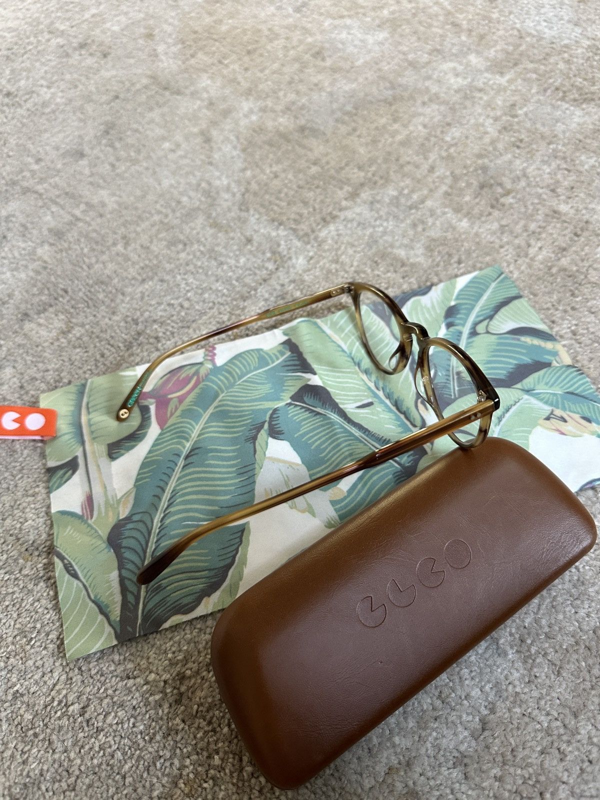Garrett Leight Alice Bio Blonde Tortoise Glasses Size ONE SIZE - 4 Thumbnail