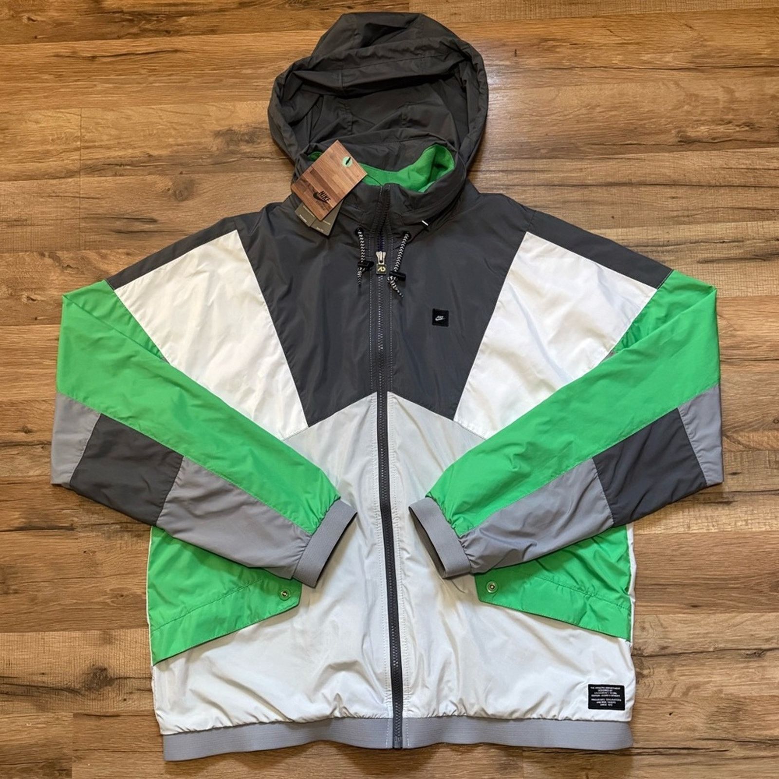 Nike 2008 Nike Packable Zip Up Windbreaker Hoodie Sweatshirt Size US L / EU 52-54 / 3 - 1 Thumbnail
