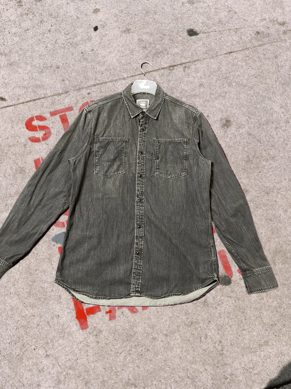 G-Star G Star RAW Denim Long Sleeve Shirt Size US L / EU 52-54 / 3 - 1 Thumbnail