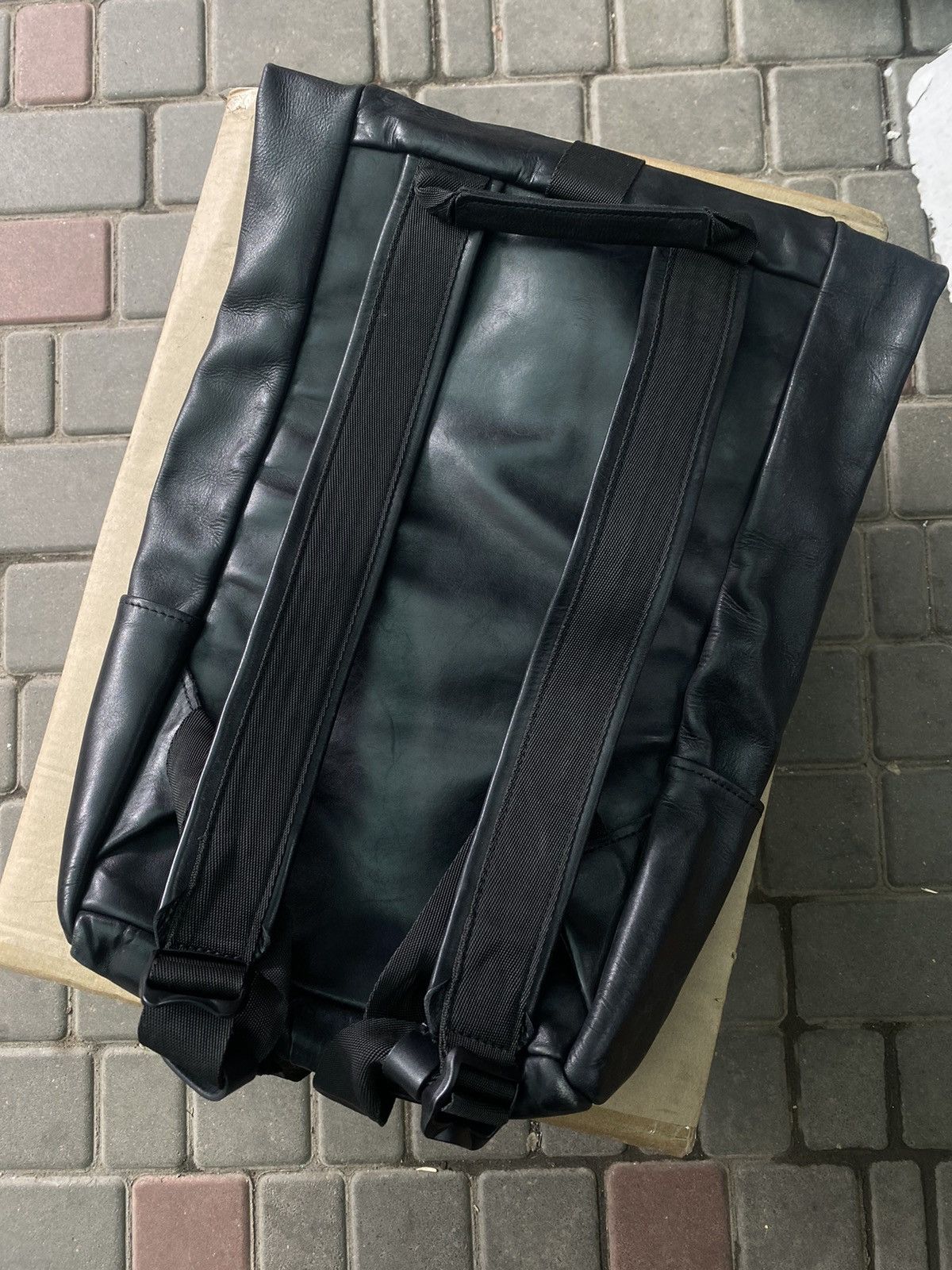 Leather Polikov Lab Black Leather Backpack Japanese Brand Size ONE SIZE - 7 Thumbnail