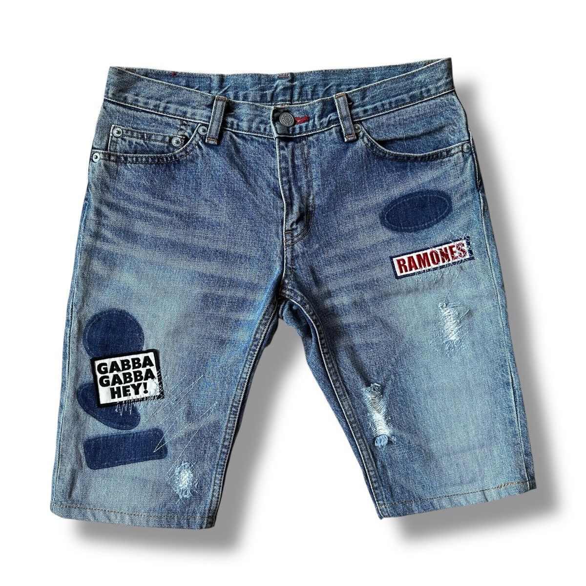 Hysteric Glamour 💸DELETE SOON💸 Hysteric Glamour Ramones Denim Shorts Size US 29 - 1 Thumbnail