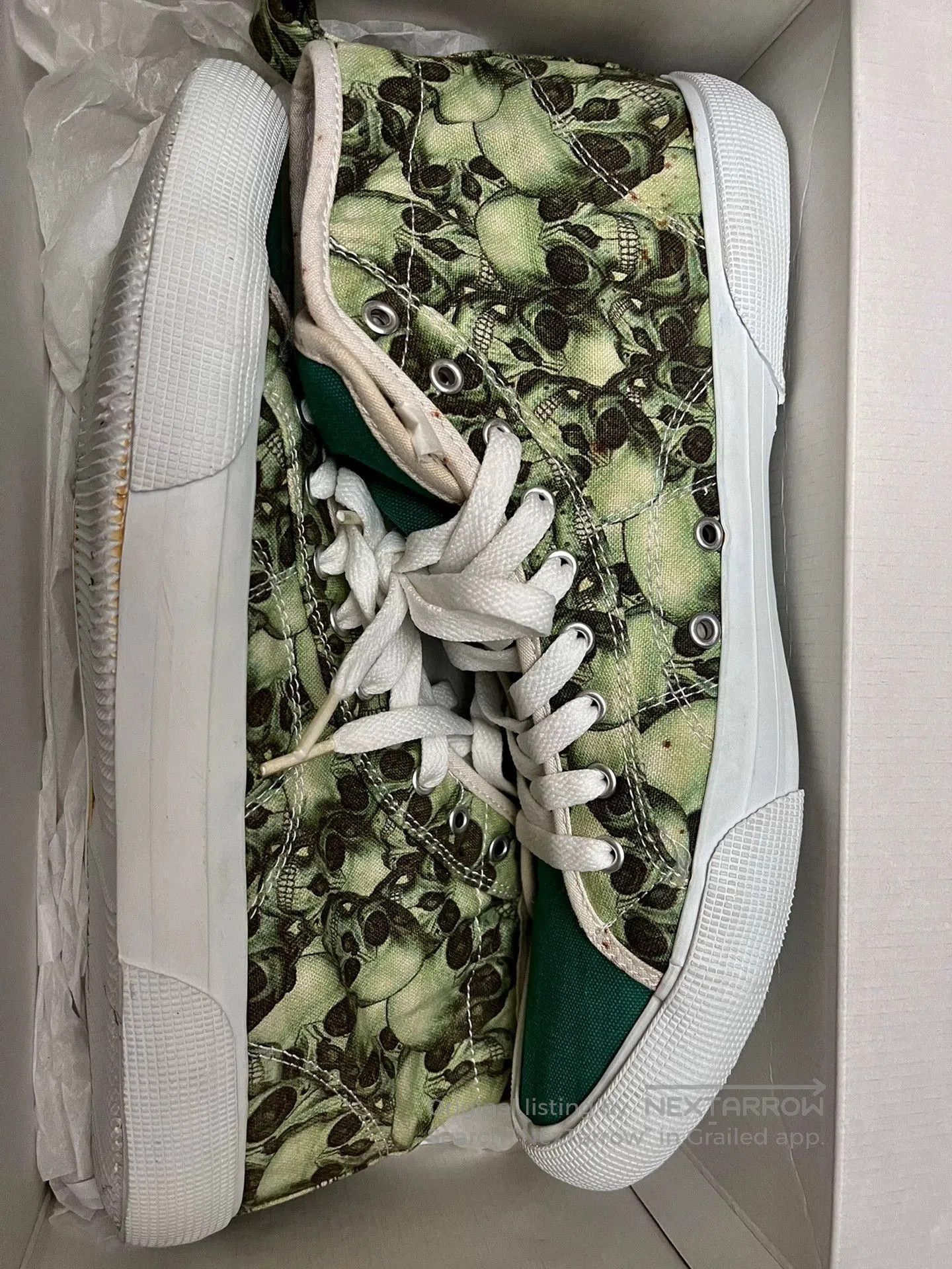 Undercover unique skull print high-top sneakers. Size US 9.5 / EU 42-43 - 3 Thumbnail