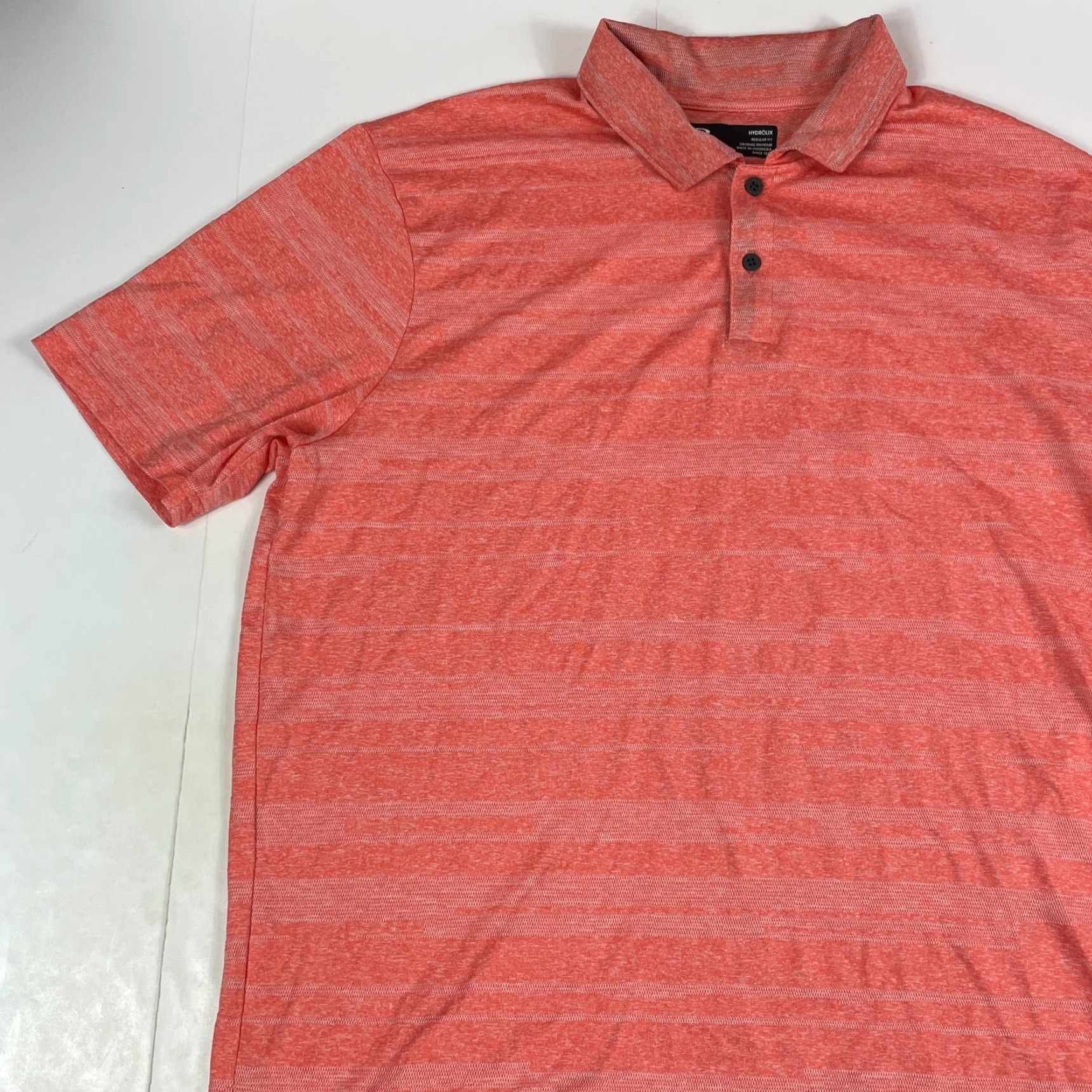 Oakley Oakley Polo Shirt Mens XL Orange Hydrolix Short Sleeve Golf Slit Breathable Moisture Wicking Logo Polo Shirt Sports Mens Size US XL / EU 56 / 4 - 2 Thumbnail