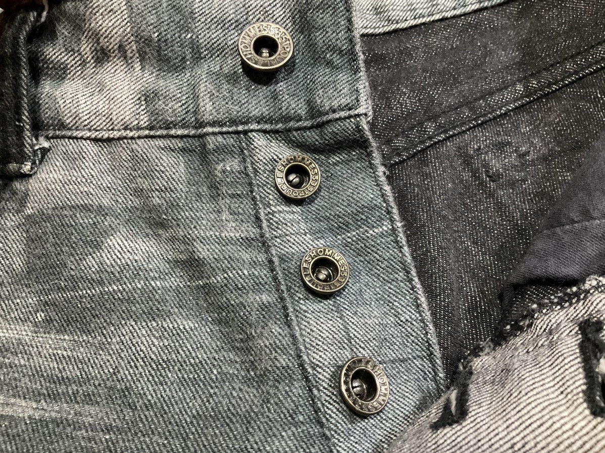 5351 POUR LES HOMMES × If Six Was Nine × Japanese Brand 🔥Archived 5351 Pour Les Hommes Fray Denim Photograph Print Size US 29 - 18 Thumbnail
