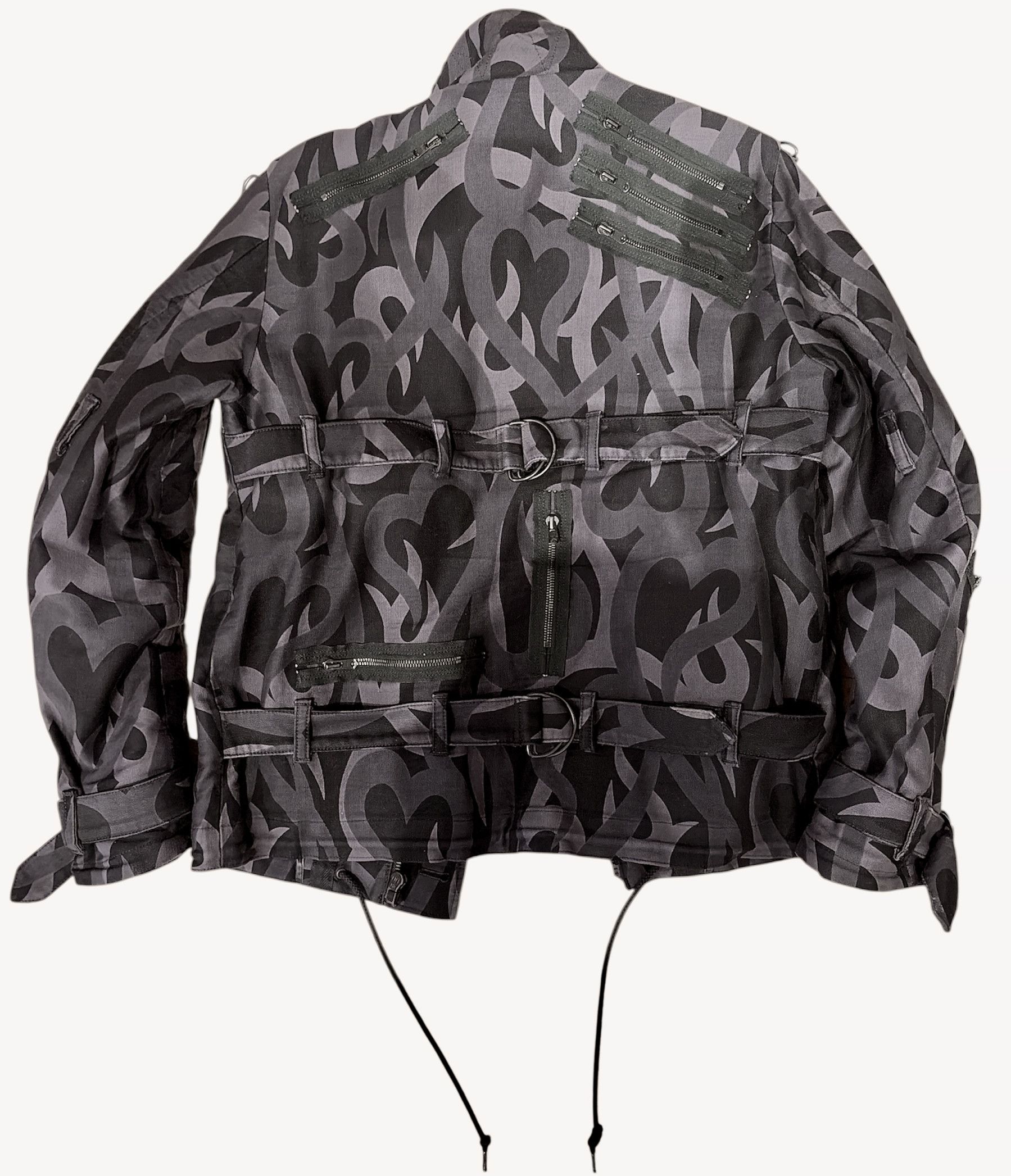 Number (N)ine AW04 Number (N)ine Tribal Heart Tear Camo Jacket Size US M / EU 48-50 / 2 - 2 Thumbnail