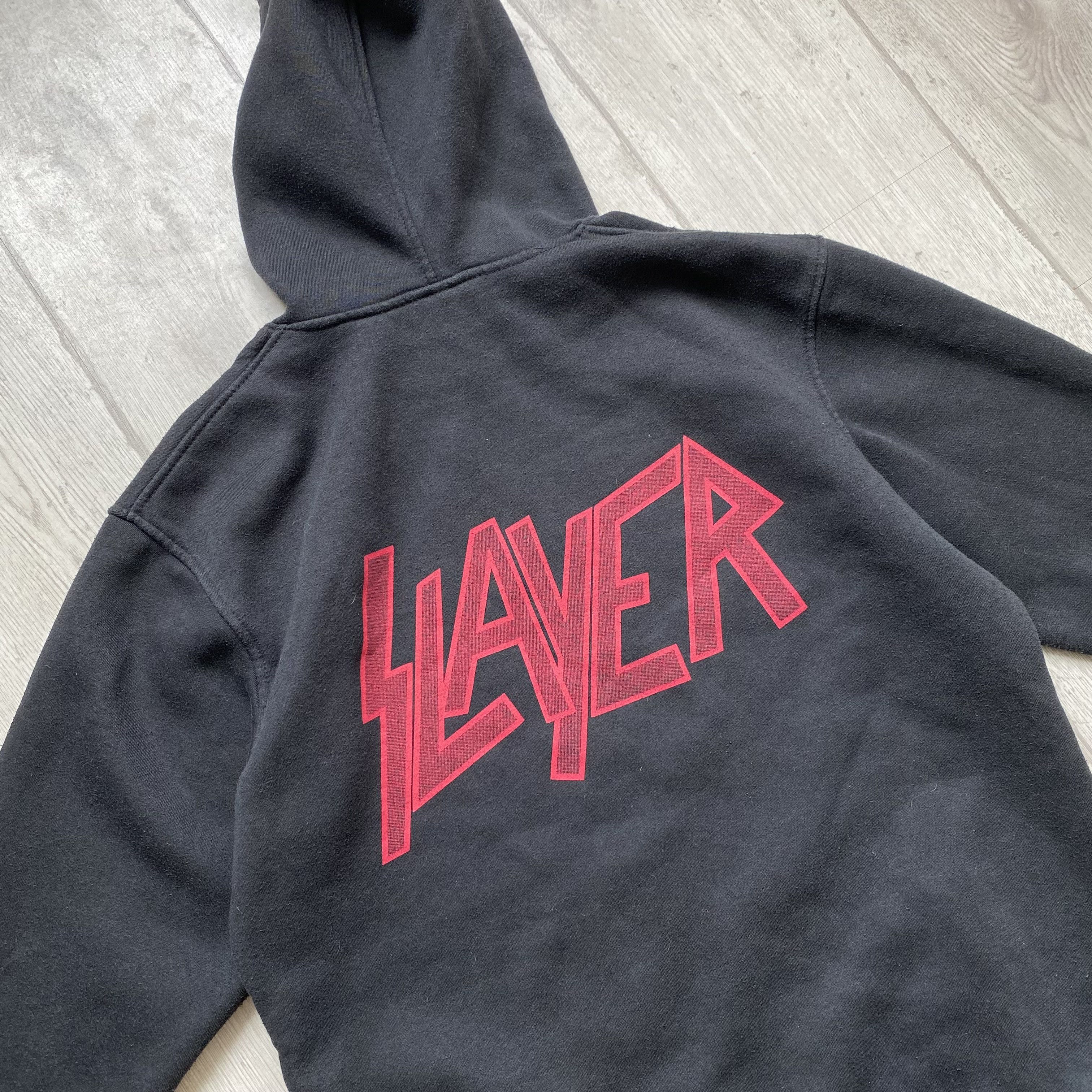 Band Tees 💀 Slayer Metal Band Hoodie 666 skull print Rock Band tee Size US S / EU 44-46 / 1 - 10 Thumbnail