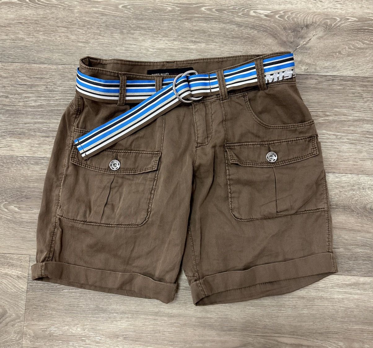 Miss Sixty Miss Sixty Women’s Brown Shorts Size XS Y2K Avant Garde 00s Size 26" / US 2 / IT 38 - 1 Thumbnail