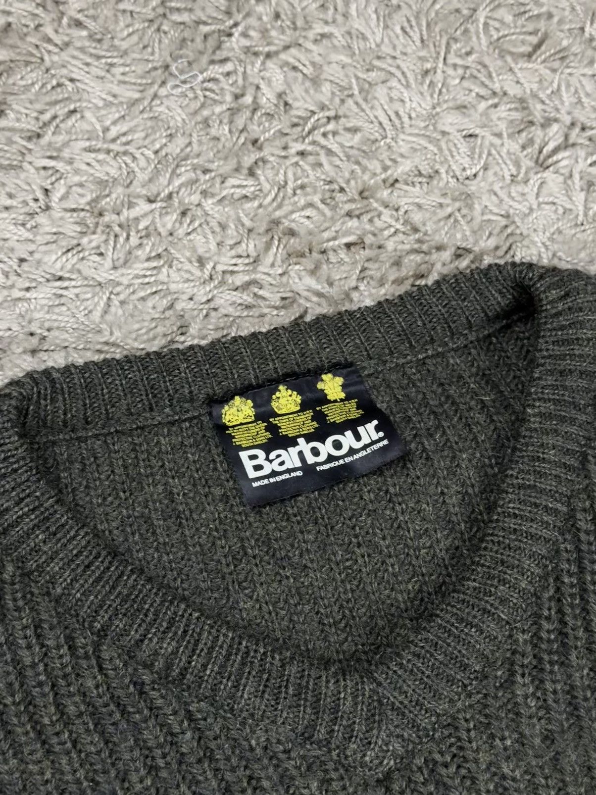 Barbour Vintage wool sweater Barbour England original outdoors item Size US XL / EU 56 / 4 - 2 Thumbnail