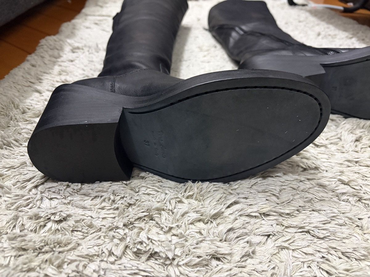 Ann Demeulemeester Ann Demeulemeester 2012 Spiral Zipper Leather High Boots Size US 7 / IT 37 - 15 Thumbnail