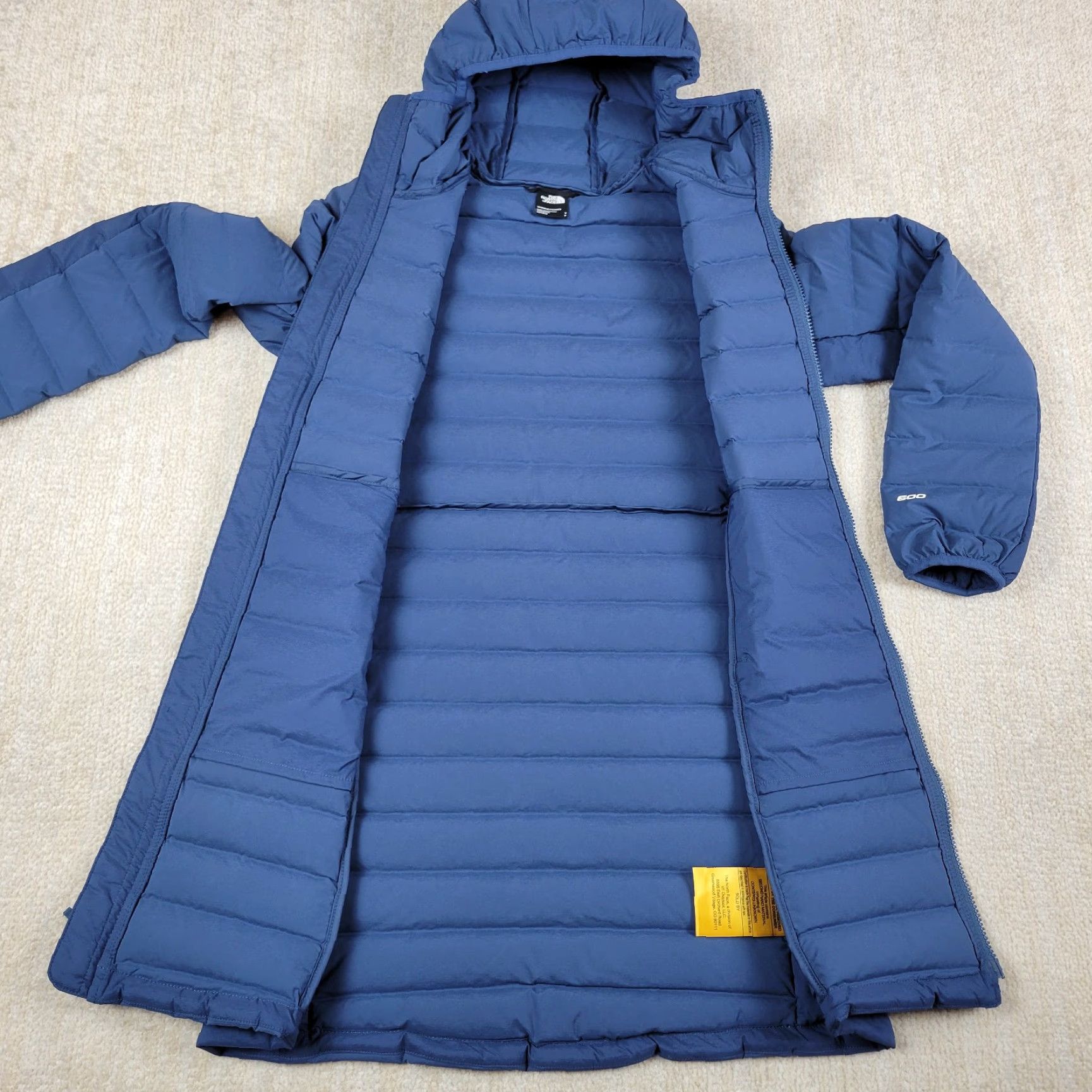 The North Face The North Face Women’s Down Parka Jacket Blue Full Zip Hooded Quilted 600 Winter Fall Spring Long Sleeve Size S Size S / US 4 / IT 40 - 3 Thumbnail
