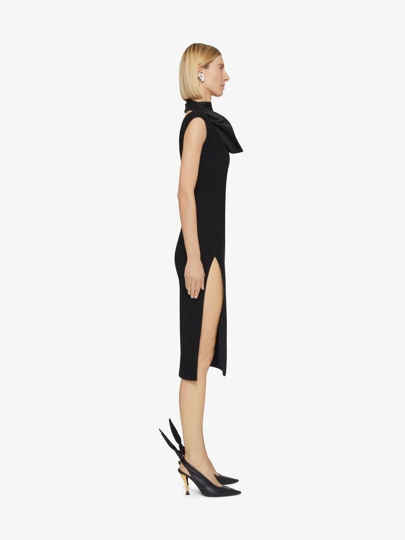 Givenchy o1w1db10326 Neck Tie Hirondelle Dress in Black Size XS / US 0-2 / IT 36-38 - 3 Thumbnail