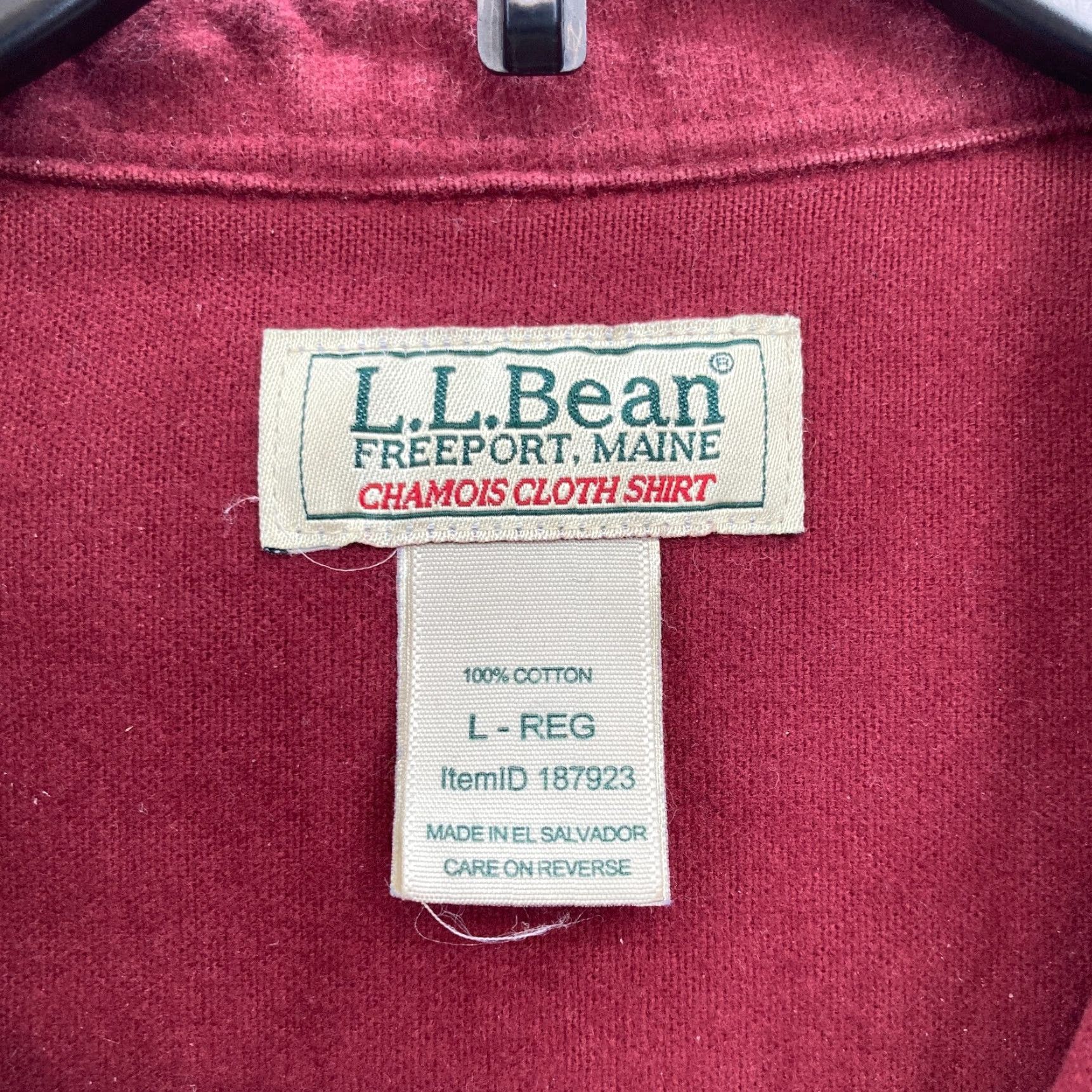 Vintage L.L. Bean Chamois Cloth Shirt Mens Large Red Flannel Pockets Long Sleeve Hiking Size US L / EU 52-54 / 3 - 4 Thumbnail