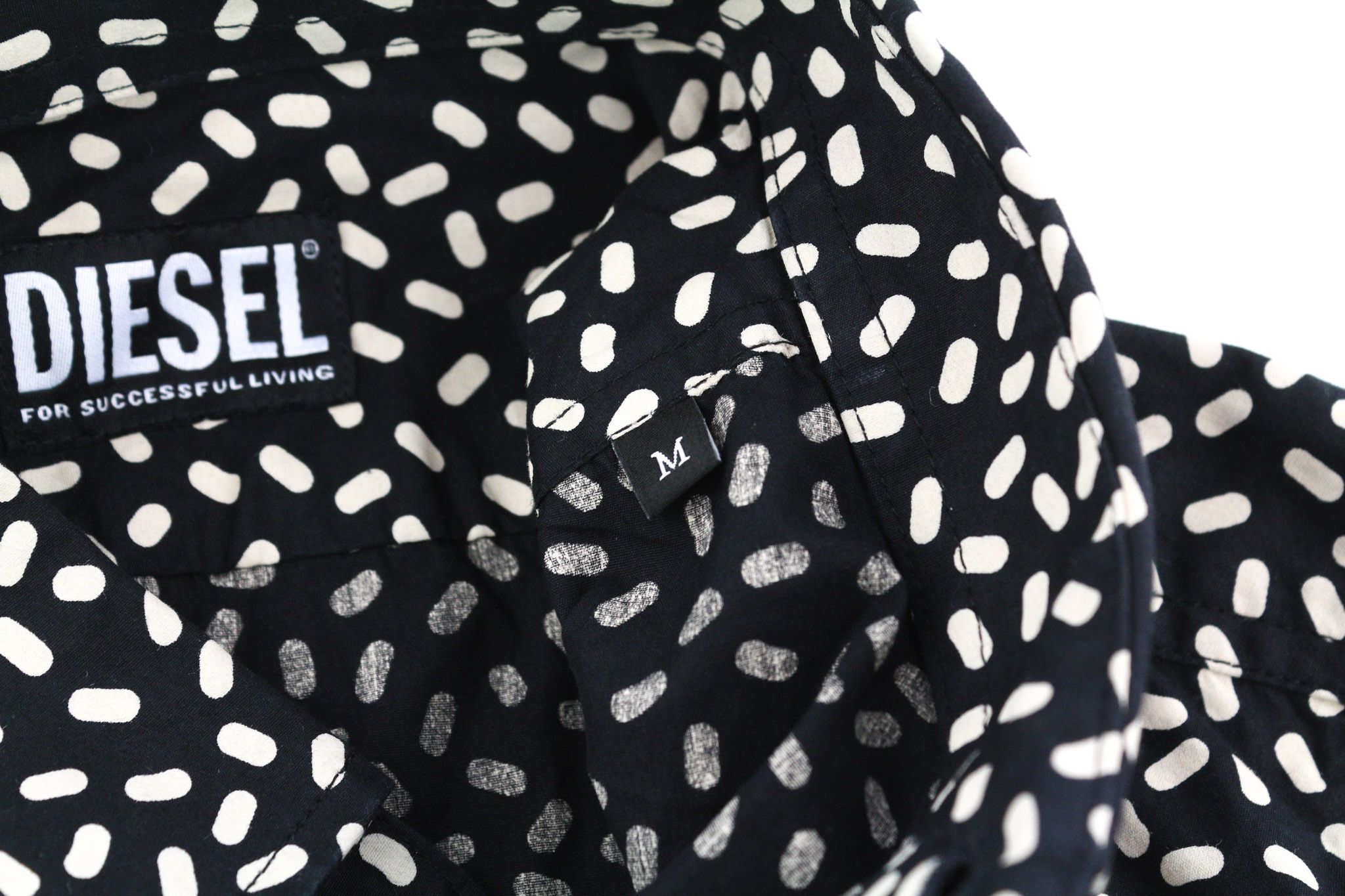 Diesel S-RILEY-PILLS M Patterned Spread Neck 40518 Size US M / EU 48-50 / 2 - 9 Thumbnail