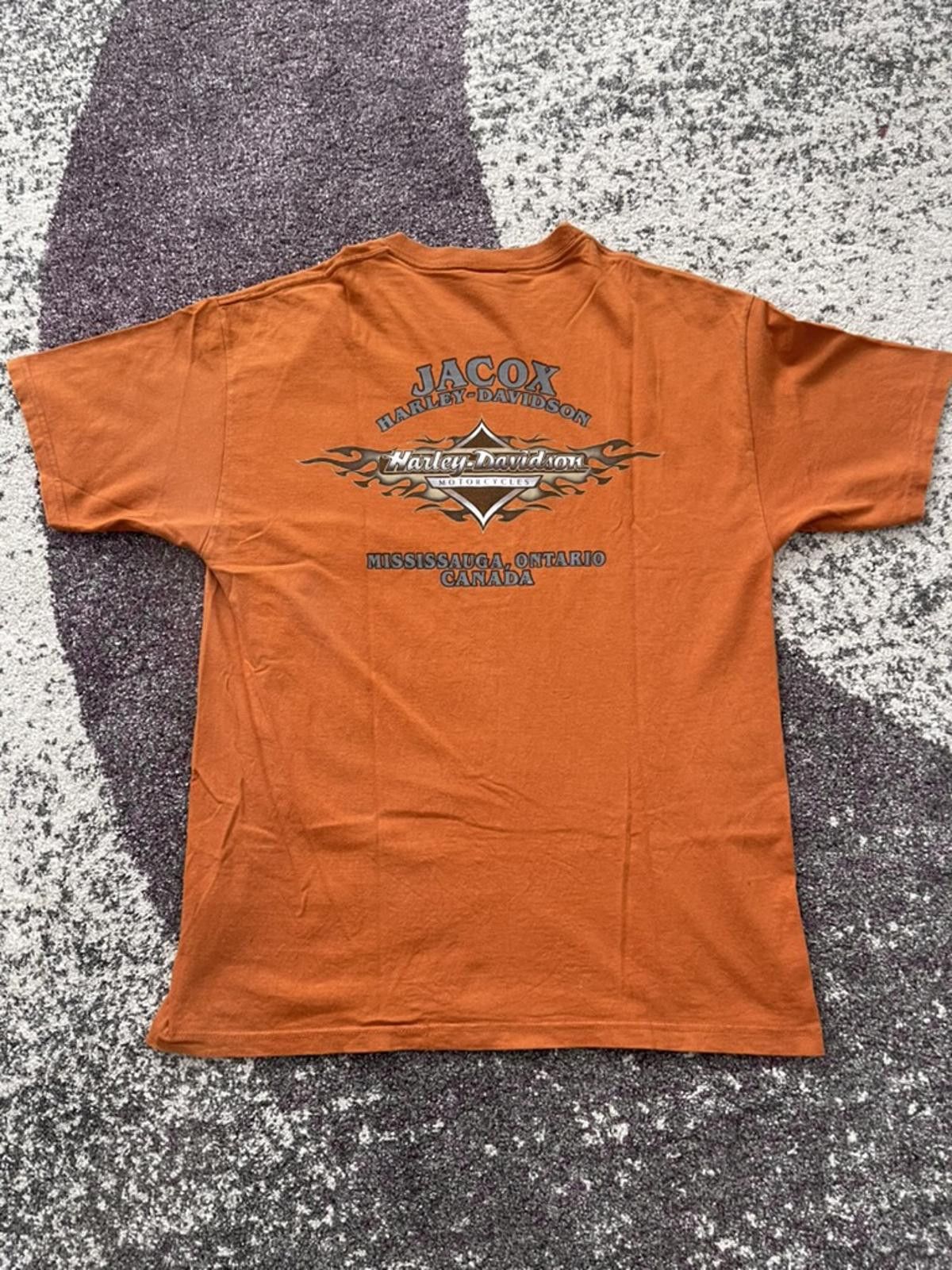 Harley Davidson Vintage Jacox Harley-Davidson Rust Orange Tee – Graphic Size US L / EU 52-54 / 3 - 4 Thumbnail