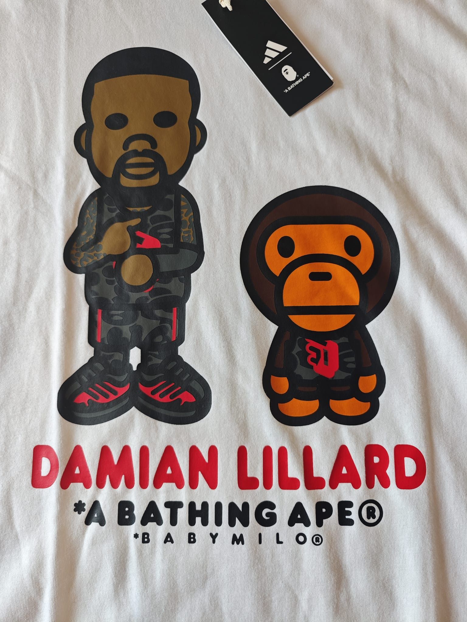 Adidas × Bape Adidas x BAPE x Damian Lillard Tee – BNWT Rare Collab Size US L / EU 52-54 / 3 - 3 Thumbnail