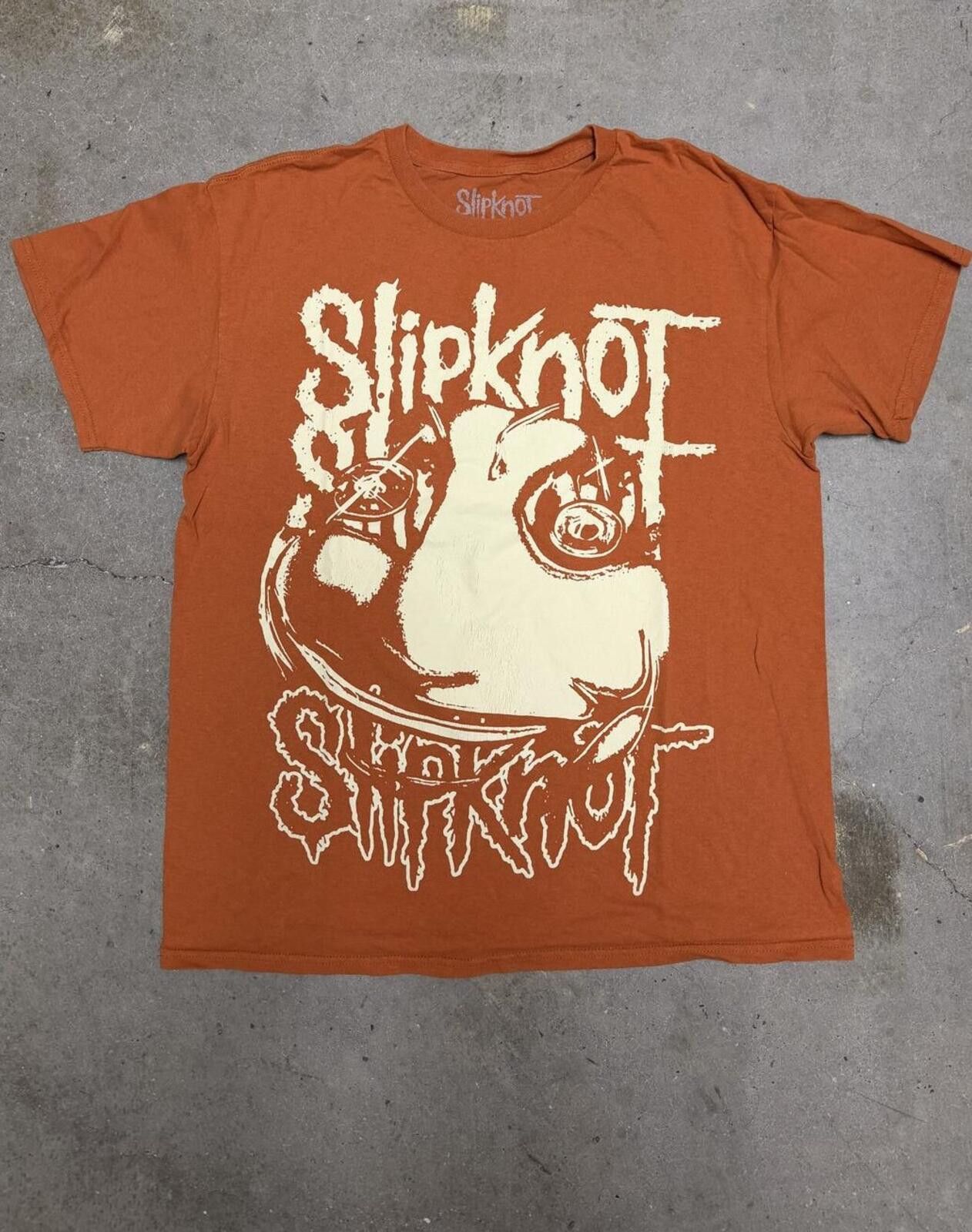 Other Burnt Orange Slipknot Maggot design T-Shirt Size US XL / EU 56 / 4 - 1 Thumbnail