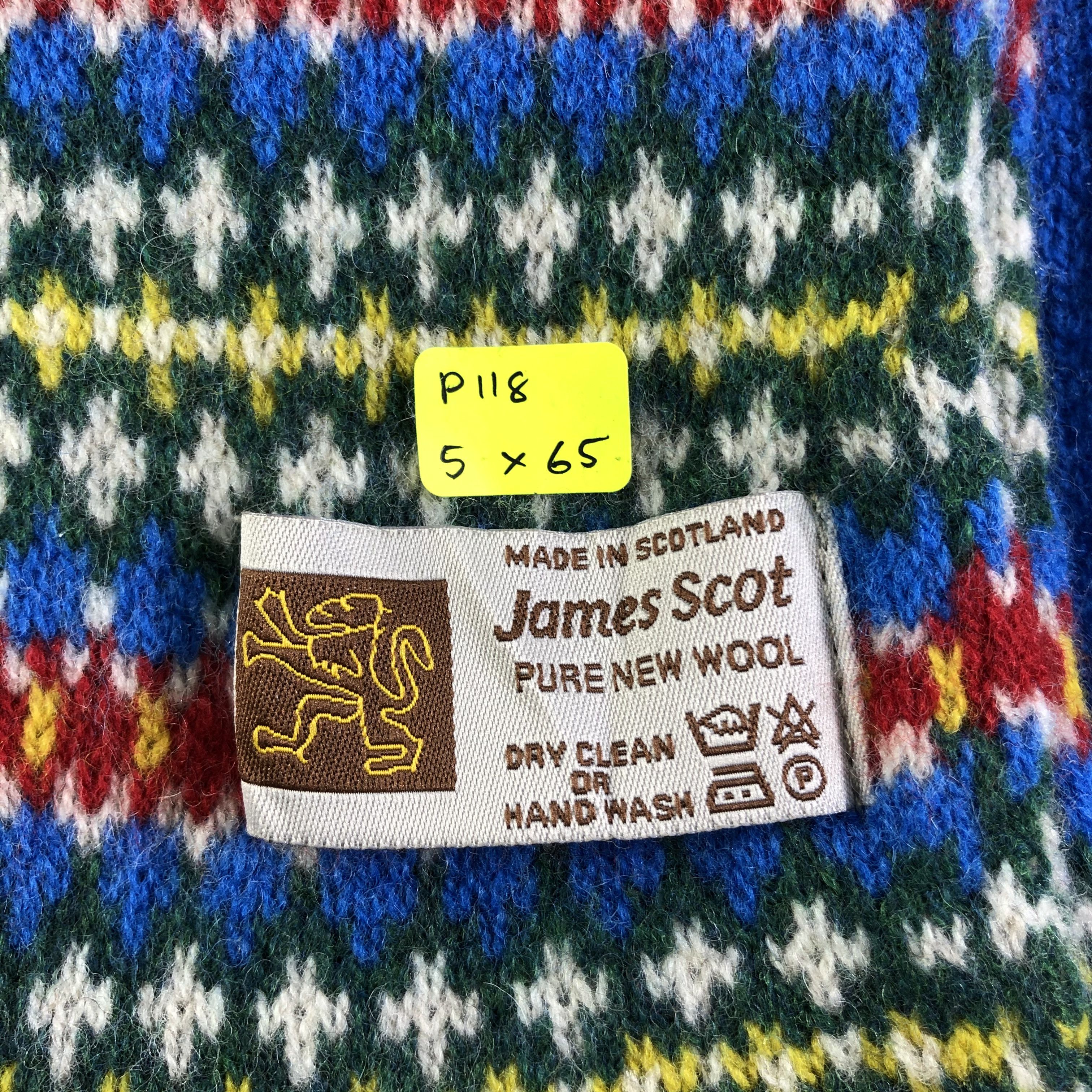 Vintage James Scot Scarf / Muffler / Neckwear P118 Size ONE SIZE - 6 Thumbnail