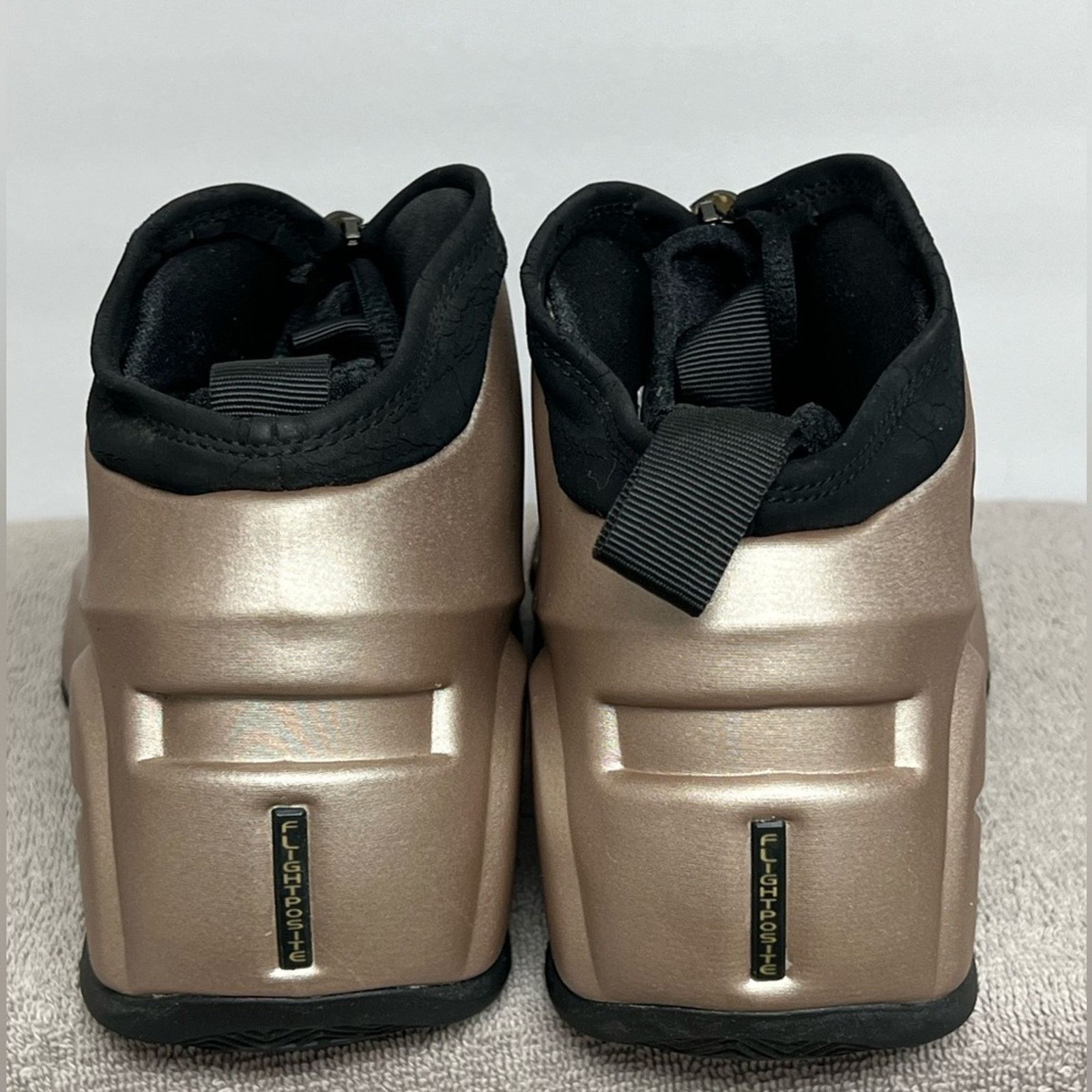 Nike Nike Air Flightposite 2010 KG Metallic Zinc/Black Men’s RARE Size US 10.5 / EU 43-44 - 7 Thumbnail