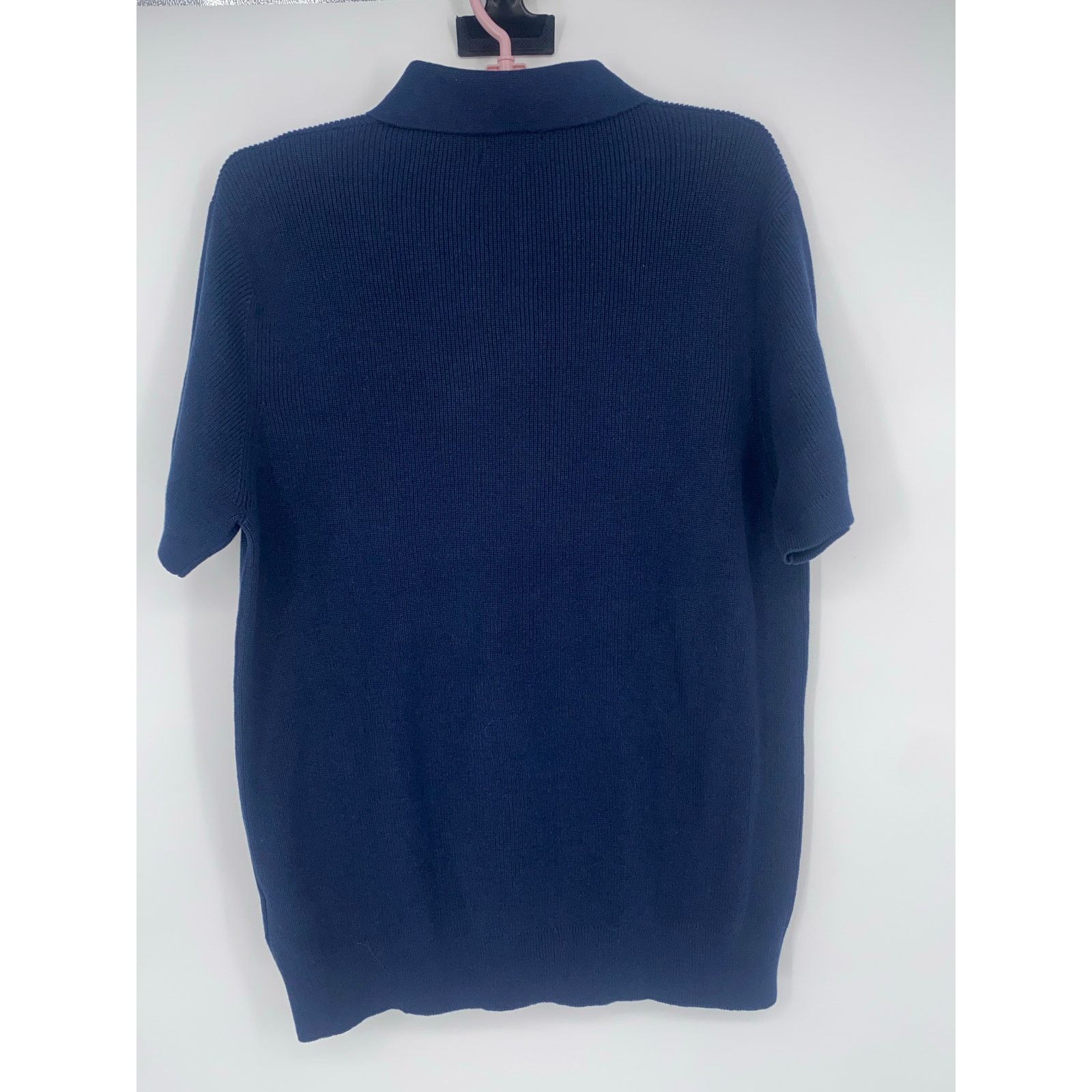 DKNY DKNY Men’s Sweater Polo Shirt Navy 100% Cotton Short Sleeve Size US L / EU 52-54 / 3 - 6 Thumbnail