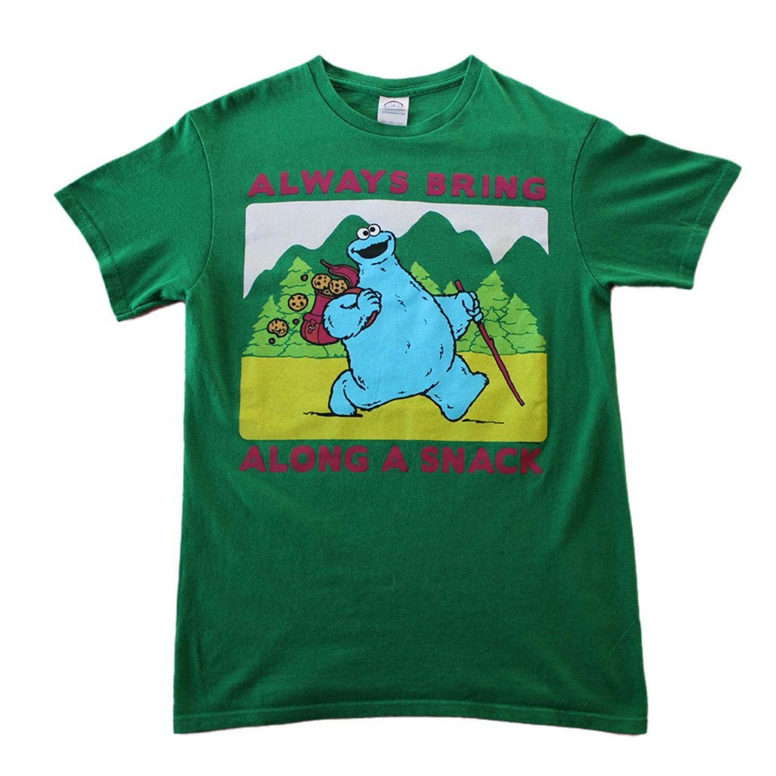 Vintage Y2K 2000's Green Sesame Street Cookie Monster Graphic Tee Size S / US 4 / IT 40 - 6 Thumbnail