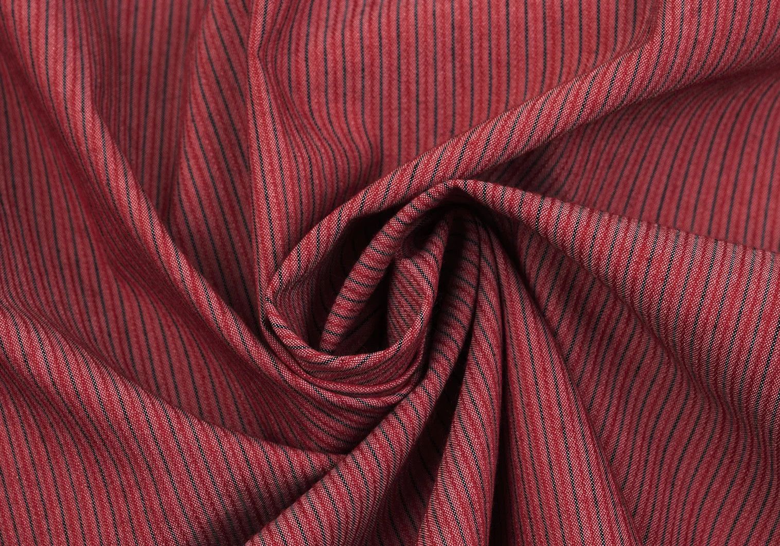 Armani Cotton Nylon Stretch Stripe Shirt in Red Size L Size US XXS / EU 40 - 13 Thumbnail