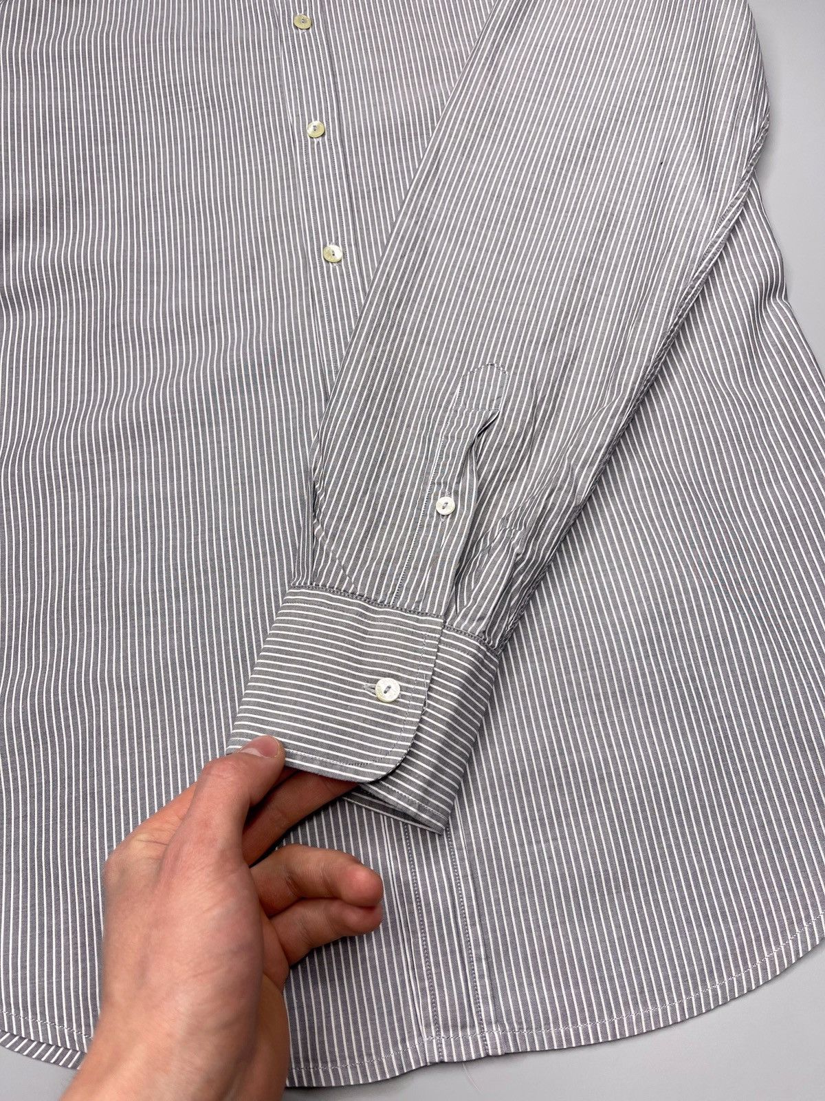 Dolce & Gabbana Dolce Gabbana Gold Stripped Button Up Shirt Size US M / EU 48-50 / 2 - 6 Thumbnail