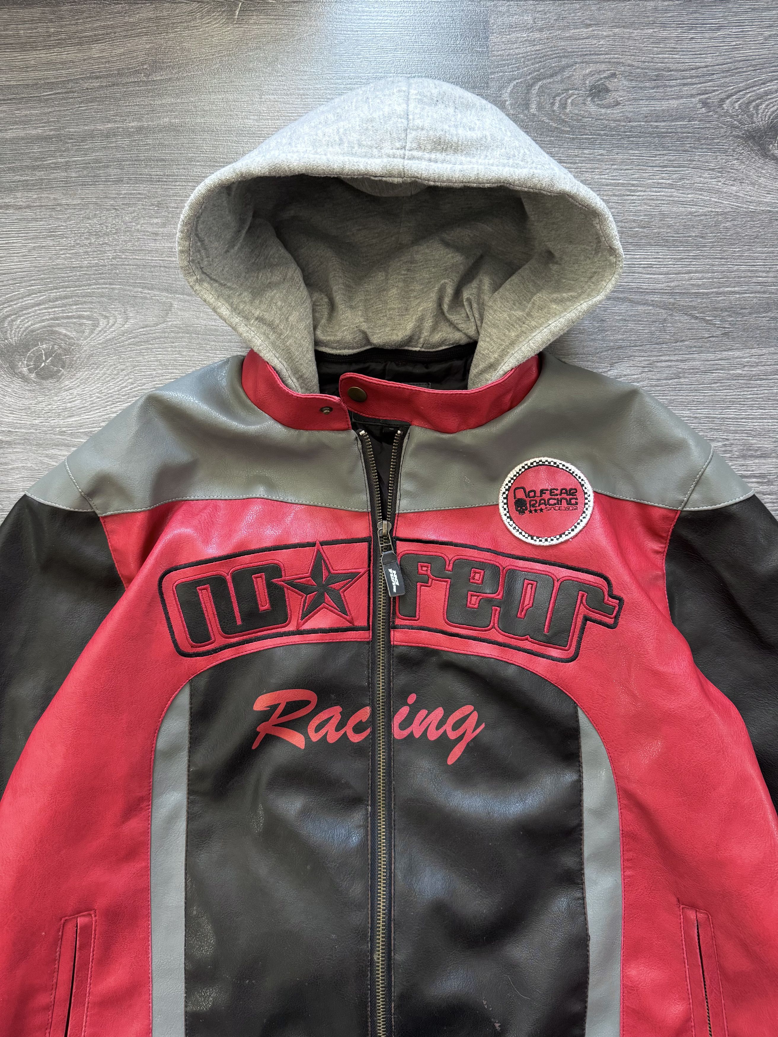 No Fear Vintage No Fear PVC Leather Jacket Y2K Size US L / EU 52-54 / 3 - 4 Thumbnail