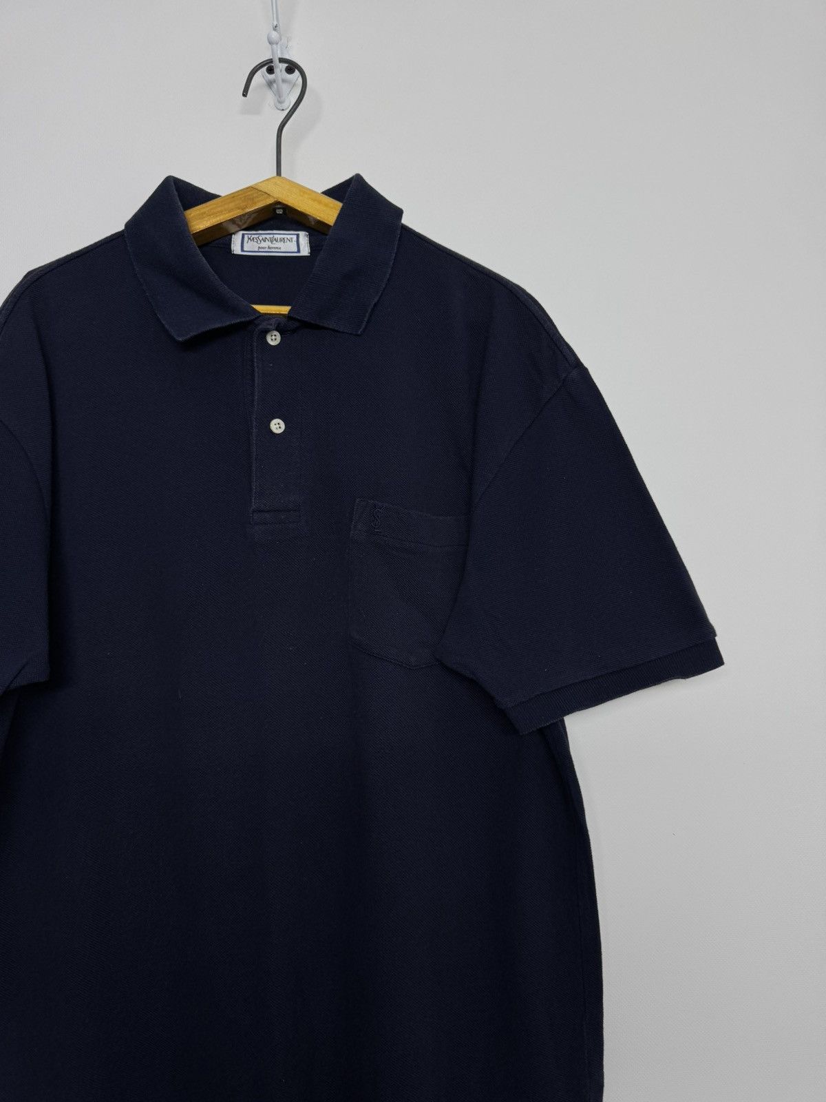 Yves Saint Laurent Rare Vintage Yves Saint Laurent Polo Shirt YSL Tee Size US L / EU 52-54 / 3 - 1 Thumbnail