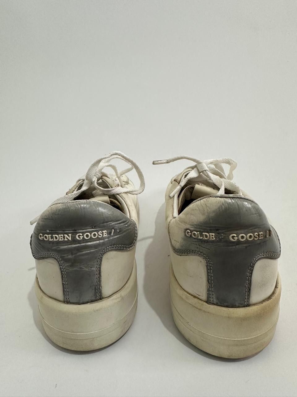 Golden Goose Golden Goose White Leather Pure- Star Low Top Sneakers Size US 8 / EU 41 - 4 Thumbnail