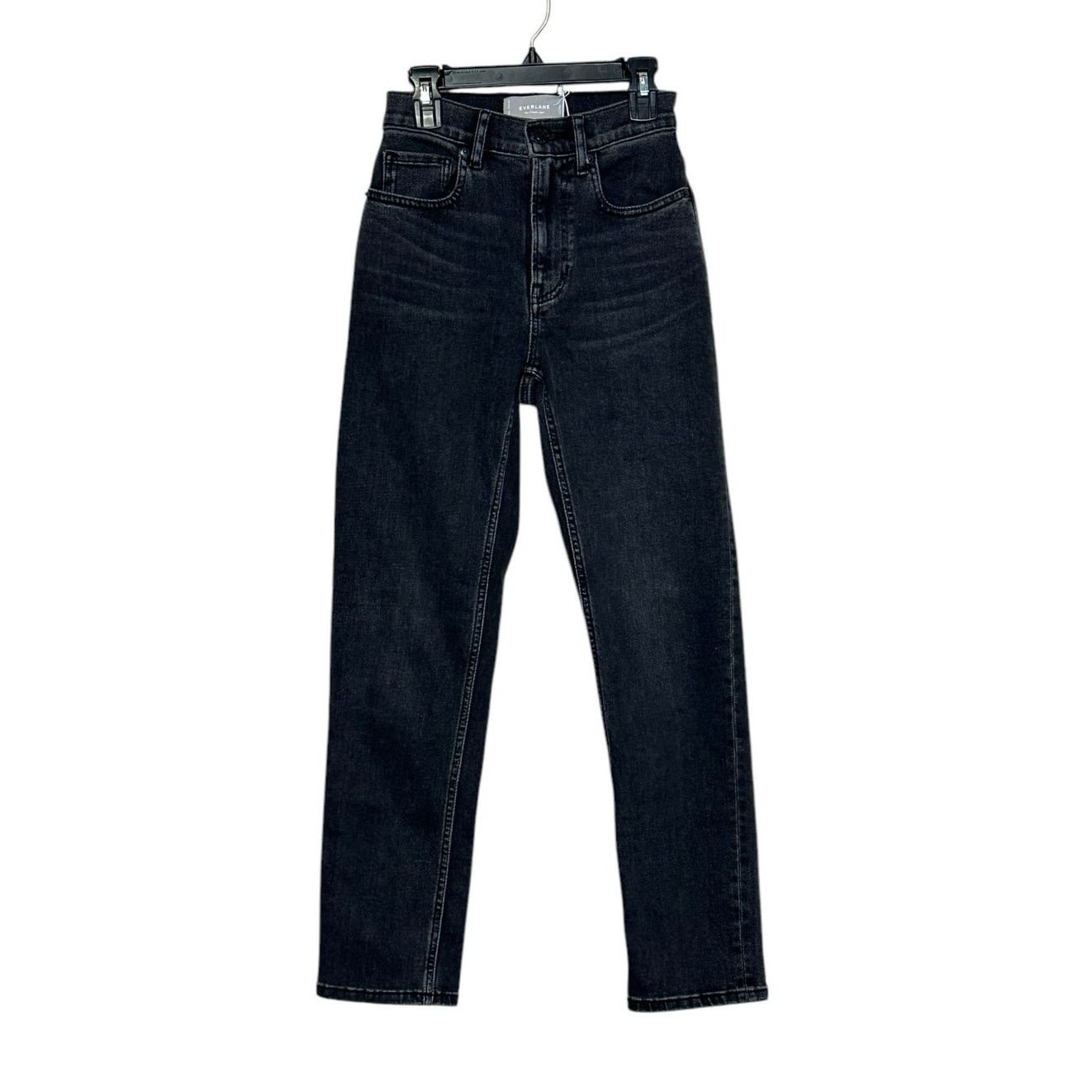 Everlane Everlane The Cheeky black straight leg jeans size 23 - 00 Size 24" / US 00 / IT 34 - 1 Thumbnail