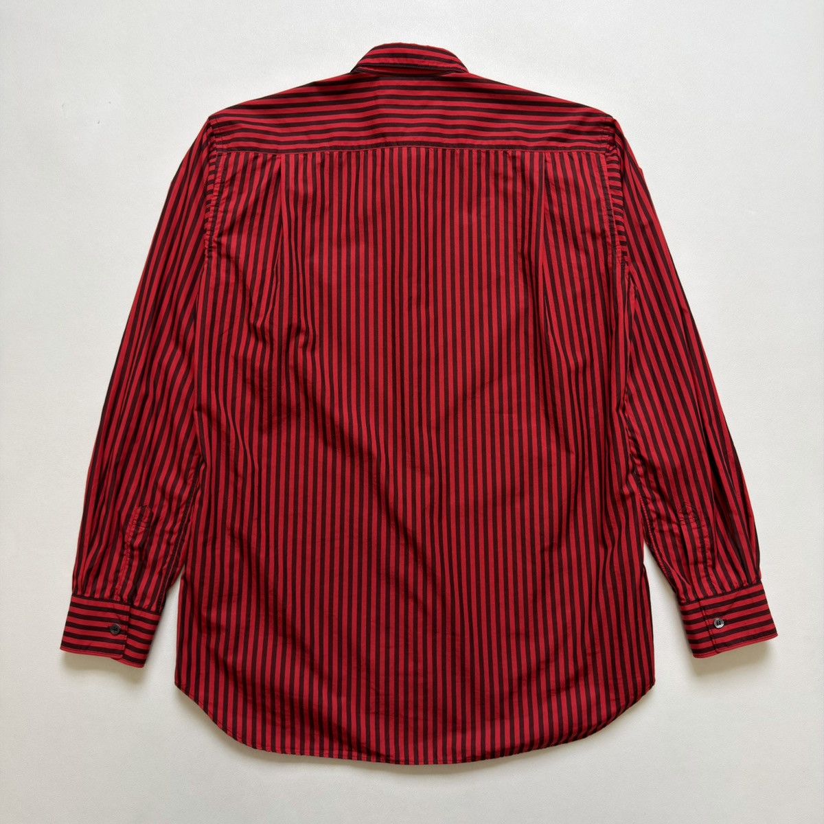 Comme des Garcons Over Dyed Red/Black Striped Shirt Size US S / EU 44-46 / 1 - 12 Thumbnail