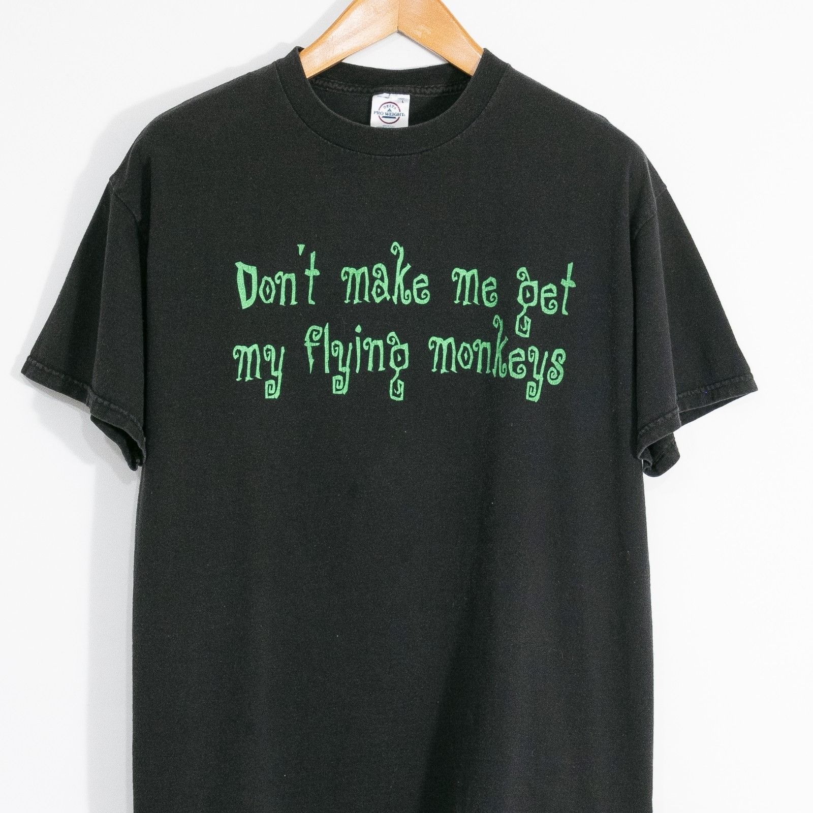 Vintage Vintage Y2K Funny Flying Monkeys Text Tee Mens Large Ironic Size US L / EU 52-54 / 3 - 3 Thumbnail