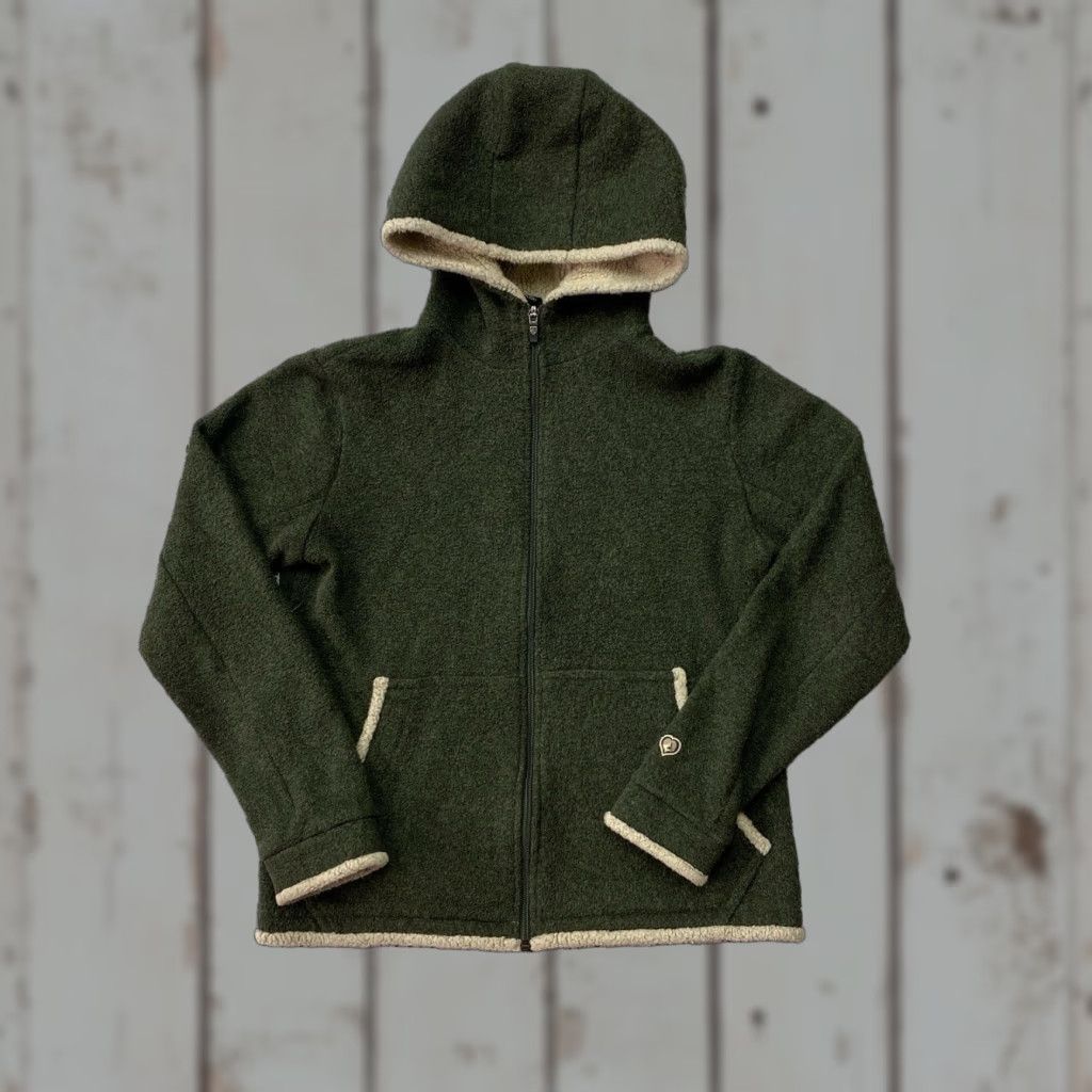 Vintage Kuhl Hoodie Womens Size Small Green Alpaca Fleece Zip Up Size S / US 4 / IT 40 - 1 Thumbnail